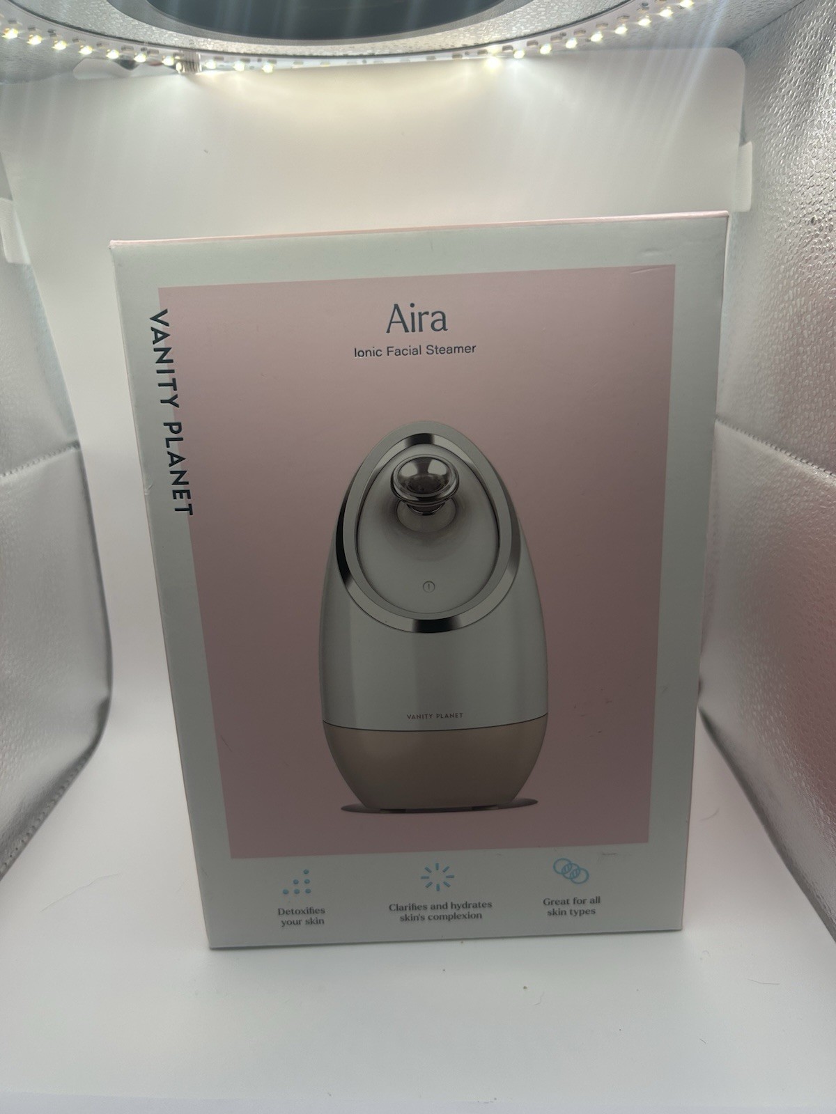 Vanity Planet, Aira Ionic Facial Steamer, Silver, VP59321-5200
