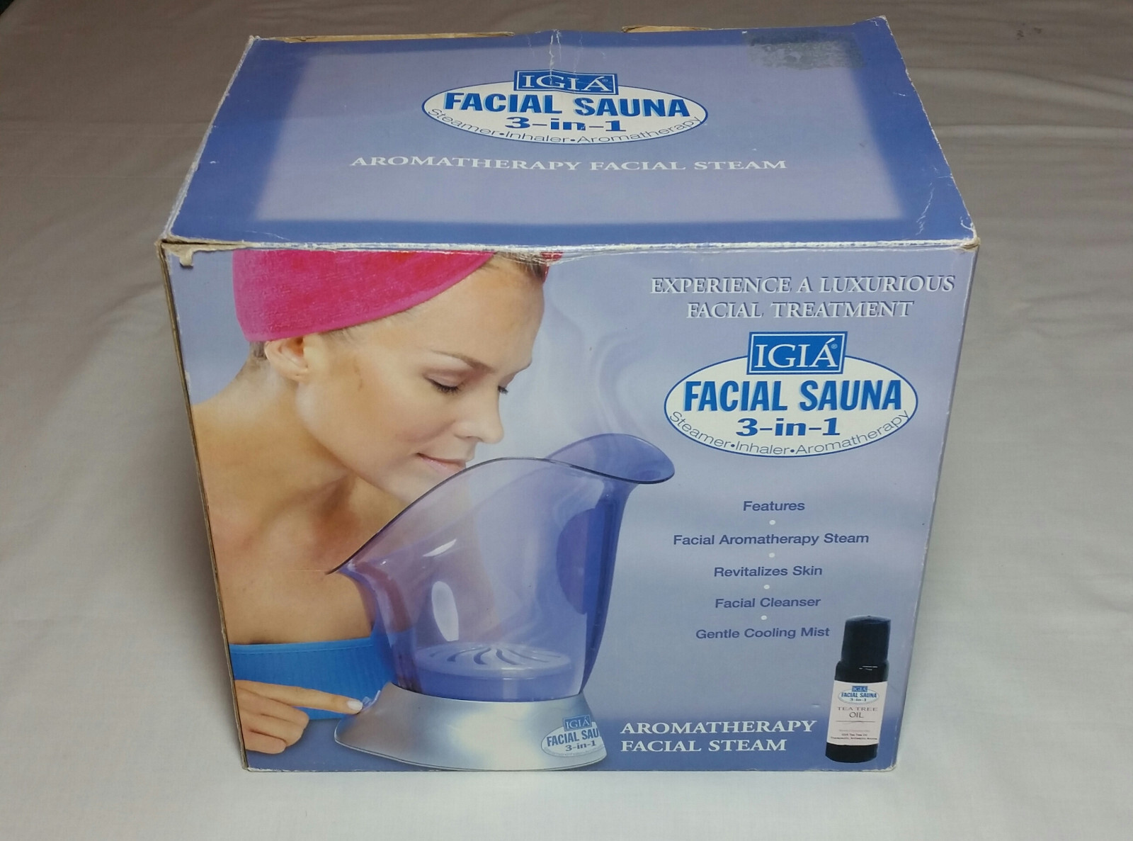 IGIA 3 IN 1 FACIAL SAUNA STEAMER INHALER AROMATHERAPY SPA FACE CLEANSER MACHINE