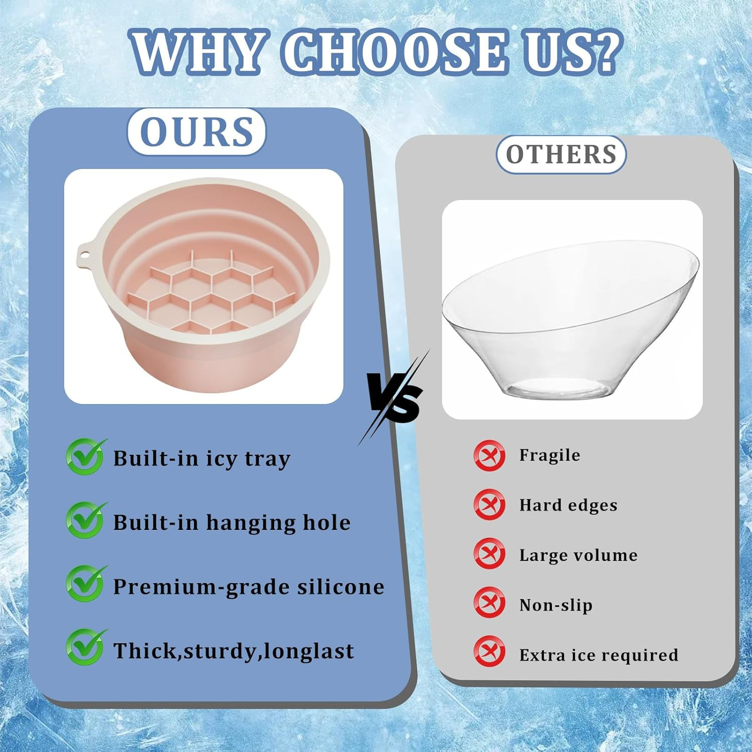2-in-1 Silicone Face & Drink Ice Bowl – Collapsible Cryotherapy Mold for Facial