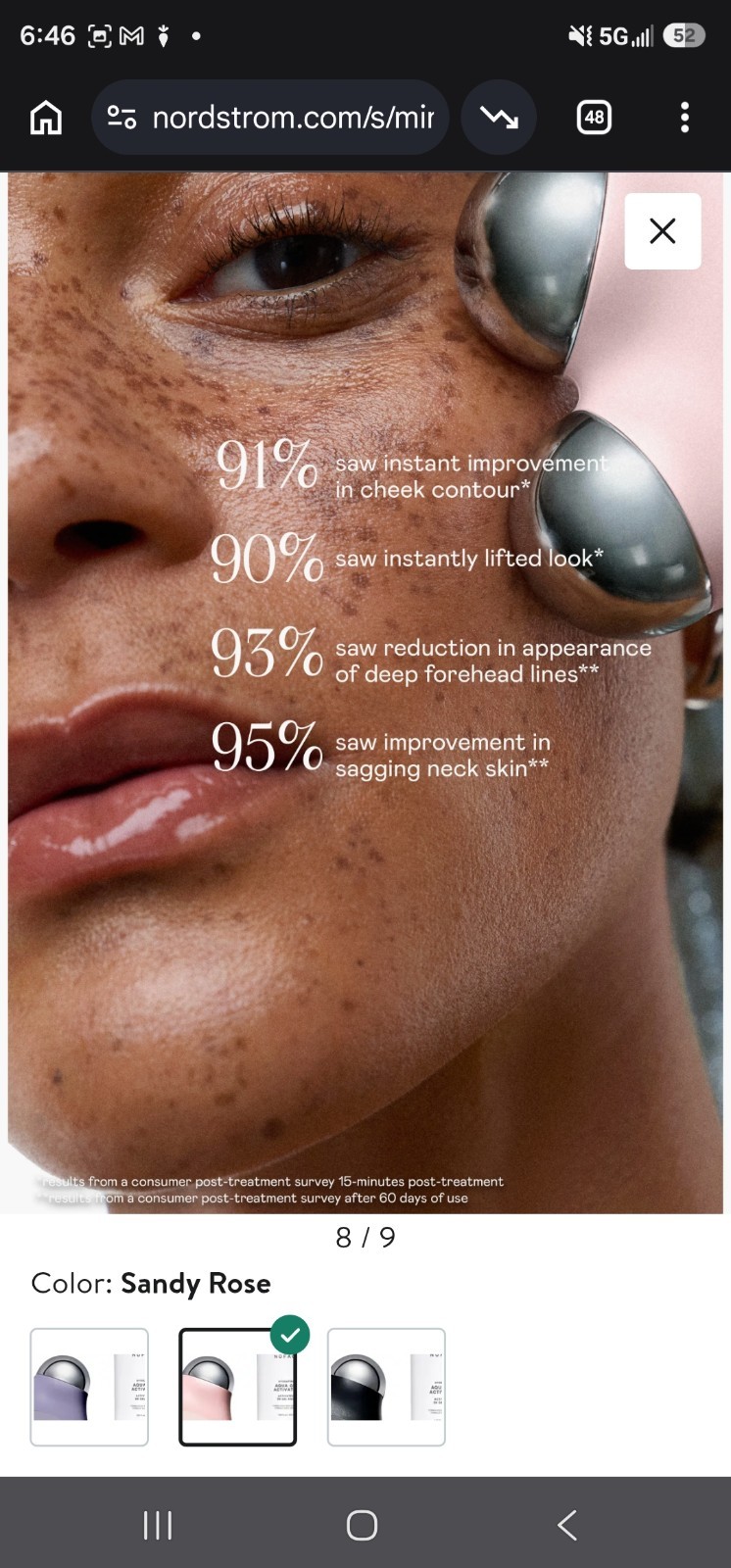 Nuface Petite facial Toning Device Kit W Creme, Gel Activators +Brush Msrp $250
