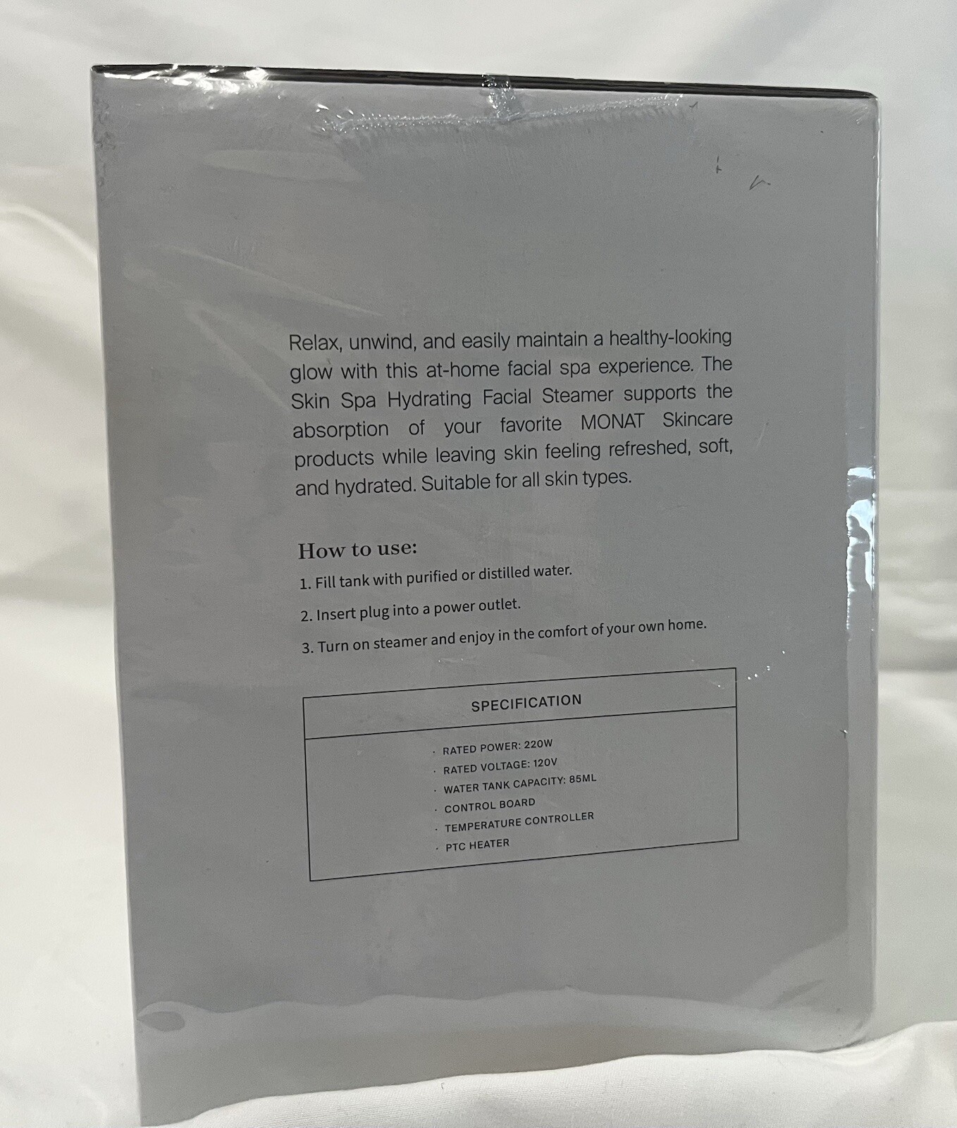 NEW Monat Facial Steamer Beauty Skin Care NIB Luxury Spa Portable