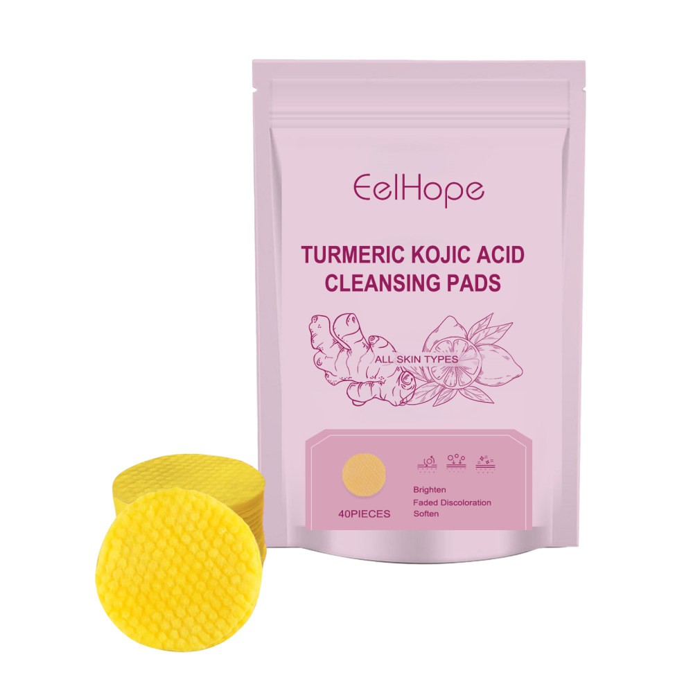 turmeric kojic acid mild cleansing pad for facial repair skin deep