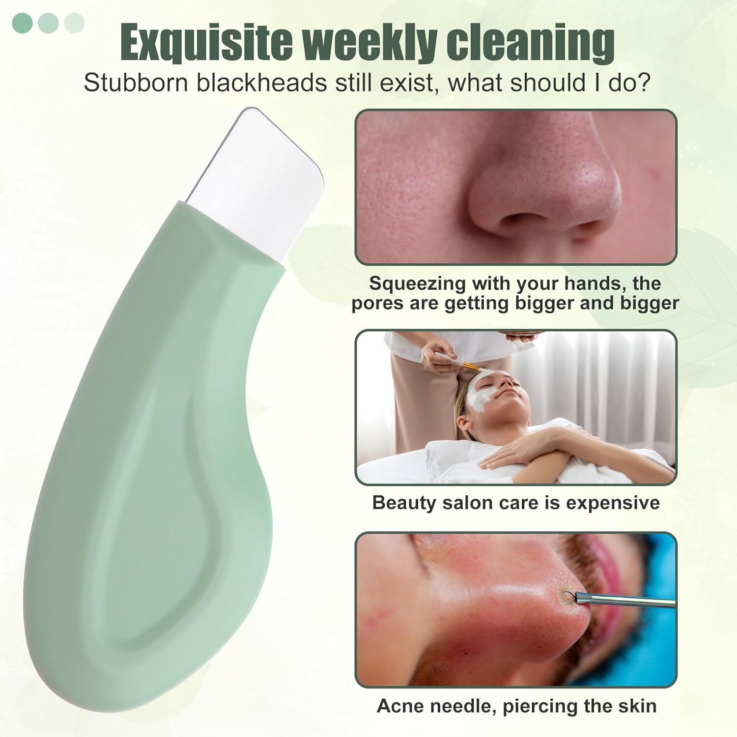 Silicone Nose Blackhead Remover Deep Clean Skin Face Scraper for Men and Women