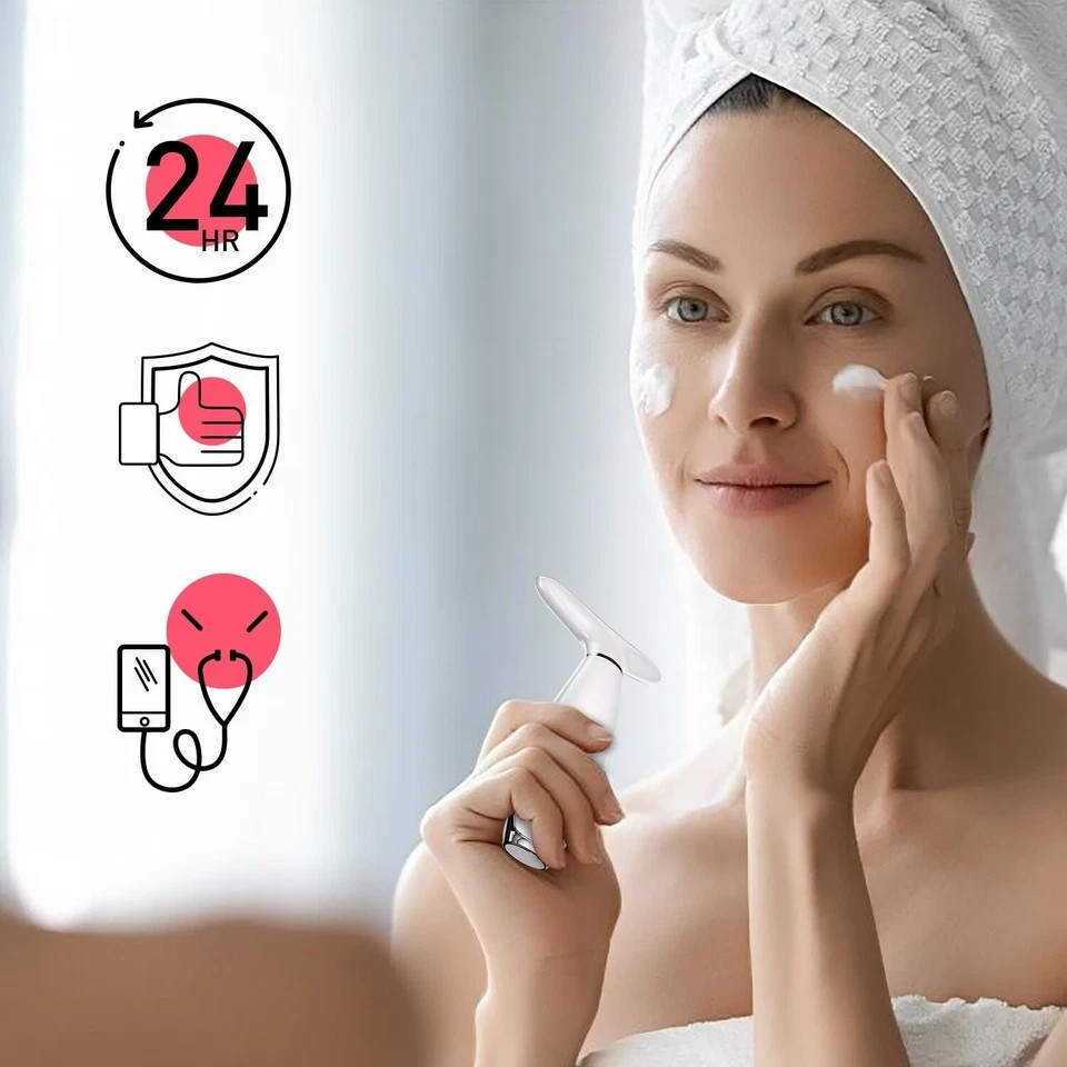 Neck Face Beauty Device, Skin Care Face Massage,3 in 1 Facial Massager, Face Scu