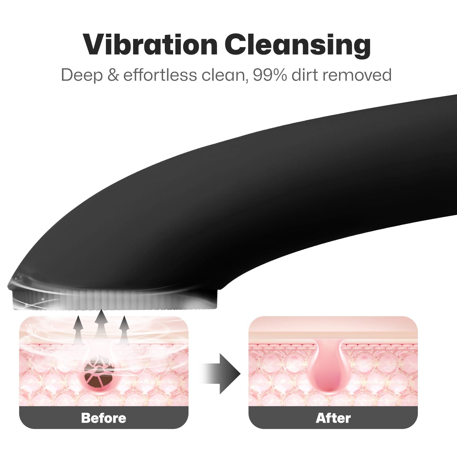Facial Cleansing Brush, Rechargeable Silicone Face Scrubber with Heat Massage…