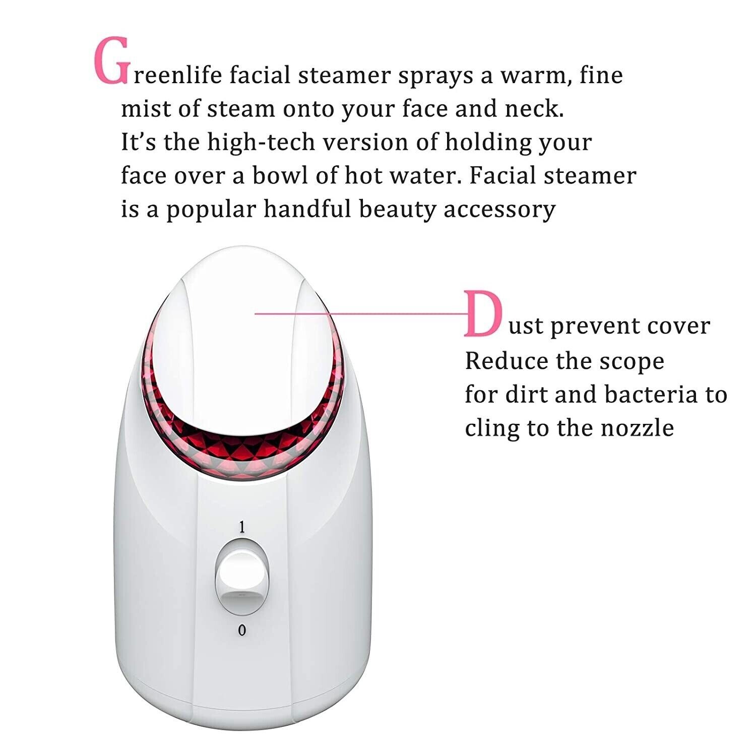 Vaporizador facial portatil sauna faciales casero limpieza de poros cara a vapor