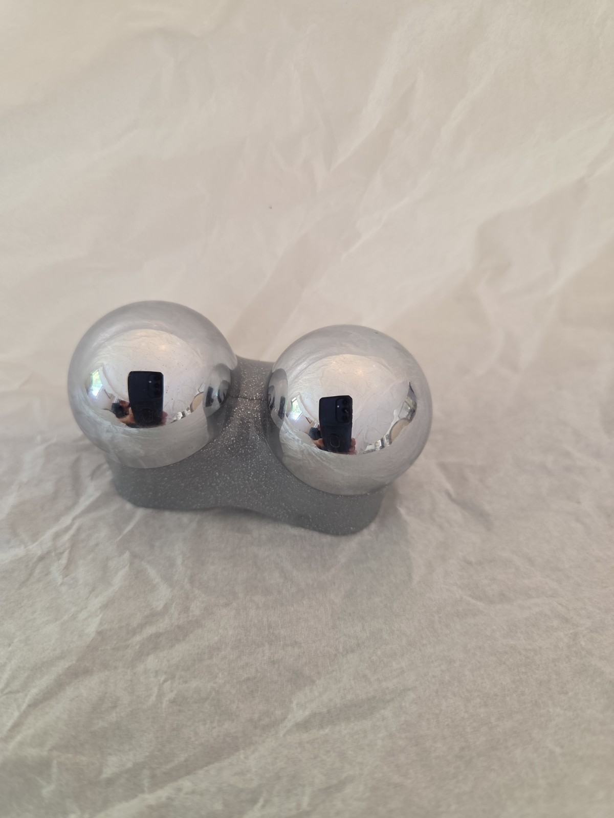 NuFACE Trinity Facial Toning Device Head Original Authentic Silver Metallic
