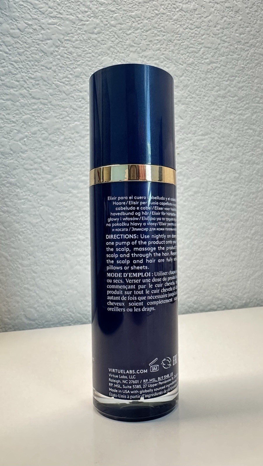 “NEW” 1 pc VIRTUE Correct Overight Scalp & Hair Elxir 50mL 1.7 fl oz liq