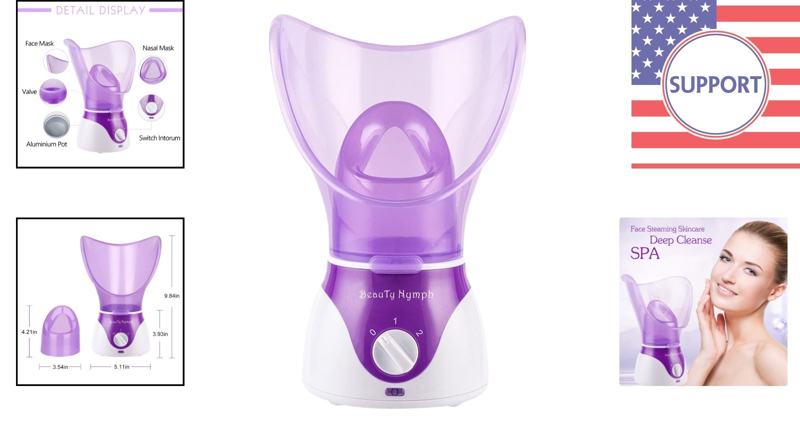 Luxury Face Steamer for Deep Cleansing & Hydration – 10-Minute Spa Experience