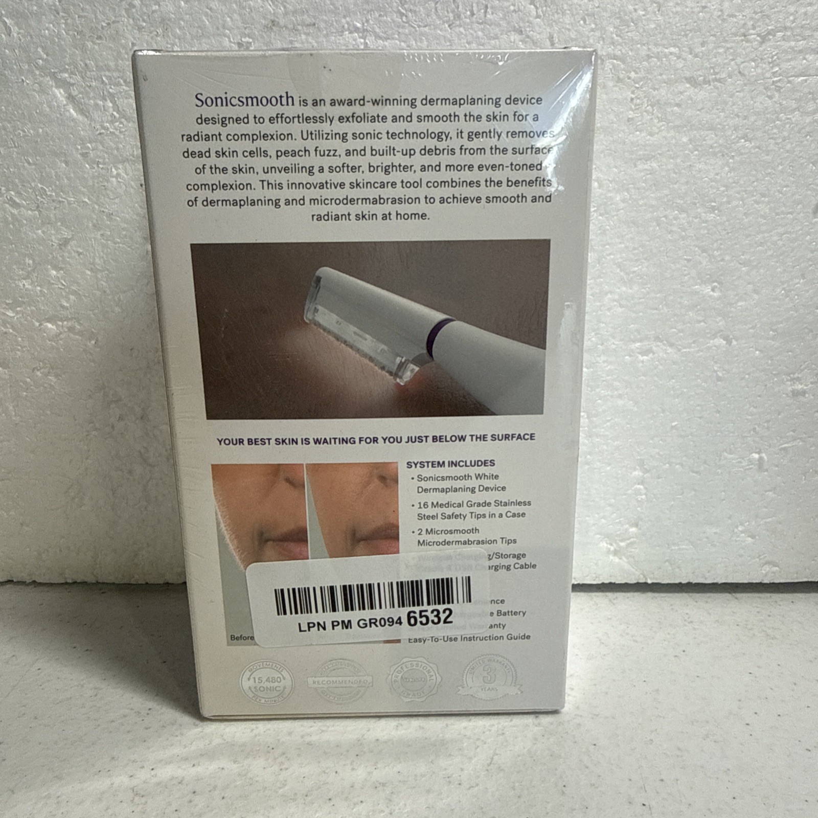 Michael Todd Sonicsmooth Pro+ Dermaplaning System Facial Hair Removal SEALED