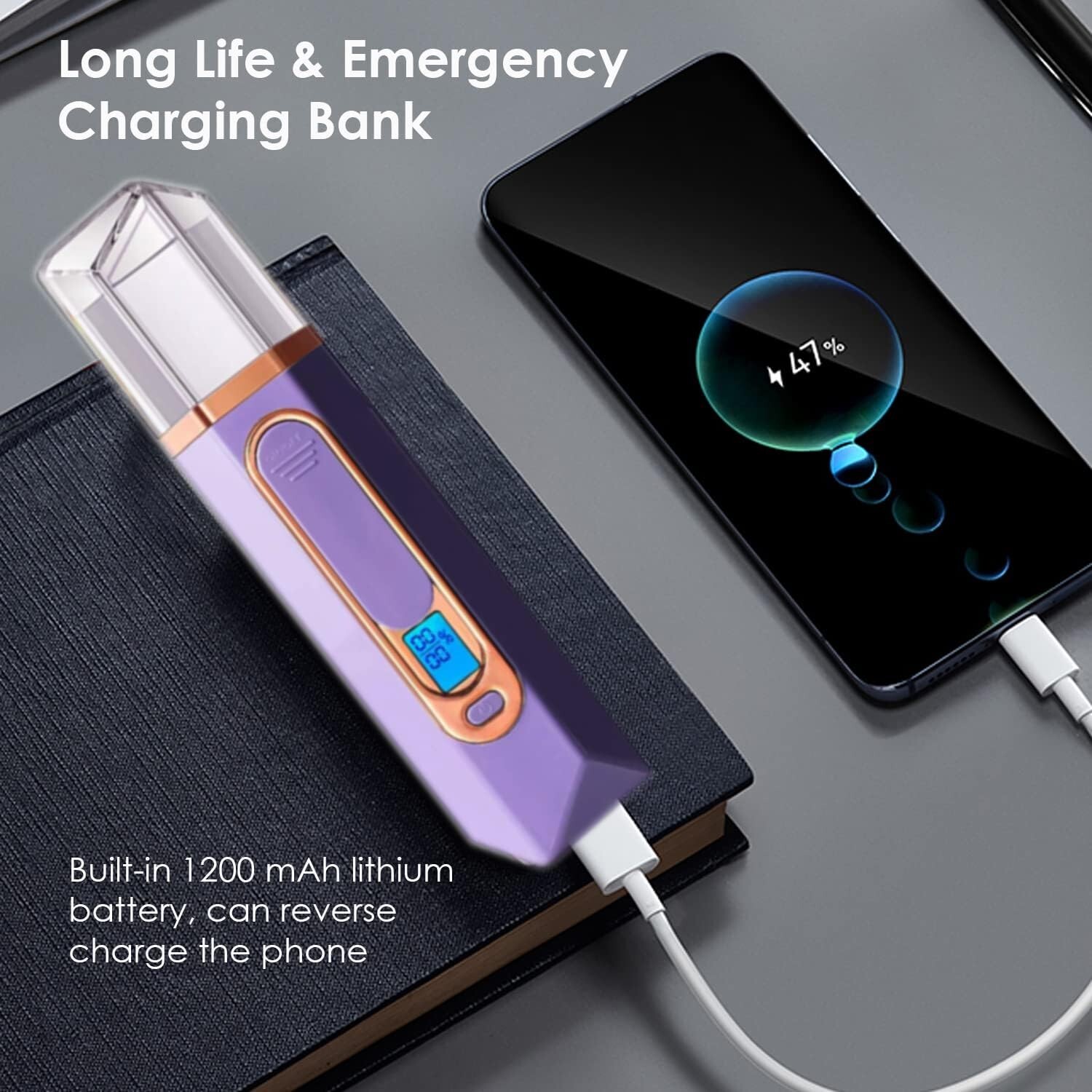 FATUXZ Nano Mist Sprayer, Moisturizing Nano Facial Mister, Portable Face Humidif
