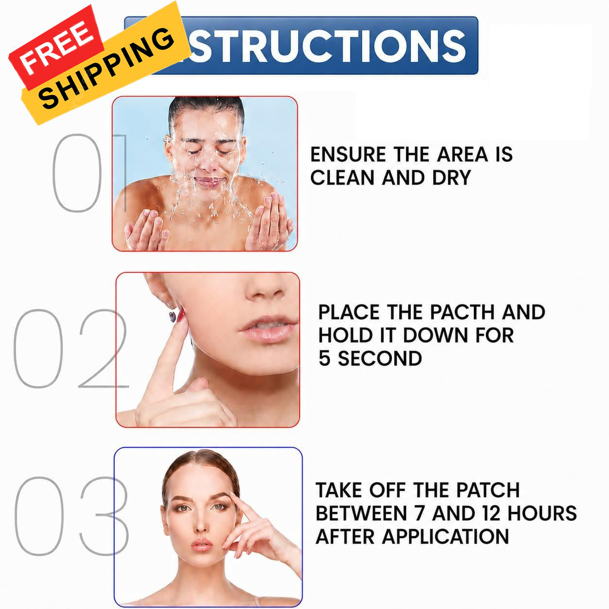 Hellados™ 450 Pimple Patches For Face, 4 Size Acne 8mm, 10mm, 12mm, 14mm