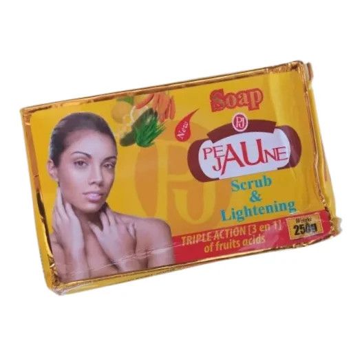 Triple Action Fruit Acid Lightening & Exfoliating Soap “PEAU JAUNE