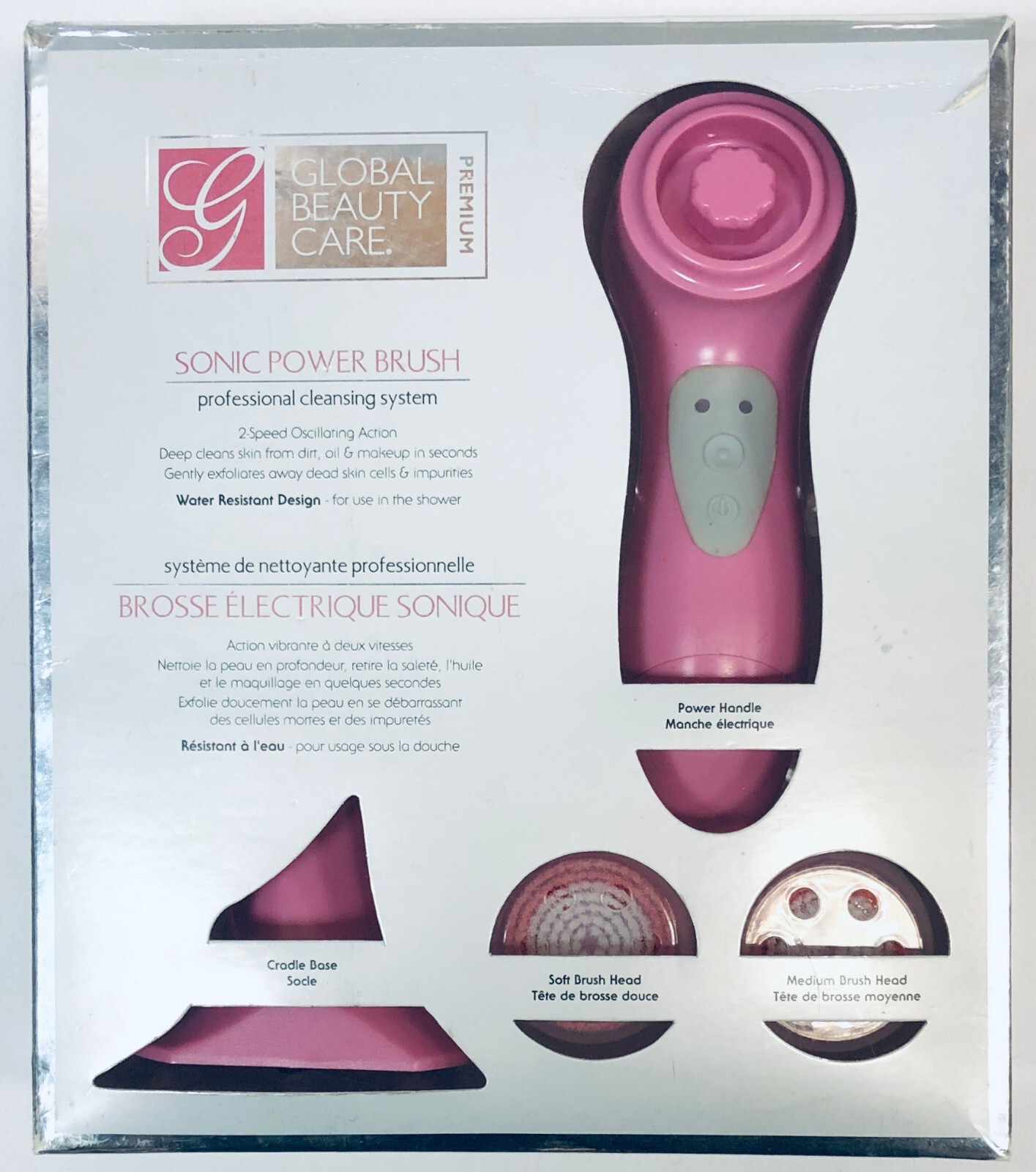 Global Beauty Care Premium SONIC POWER BRUSH Professional Cleansing System