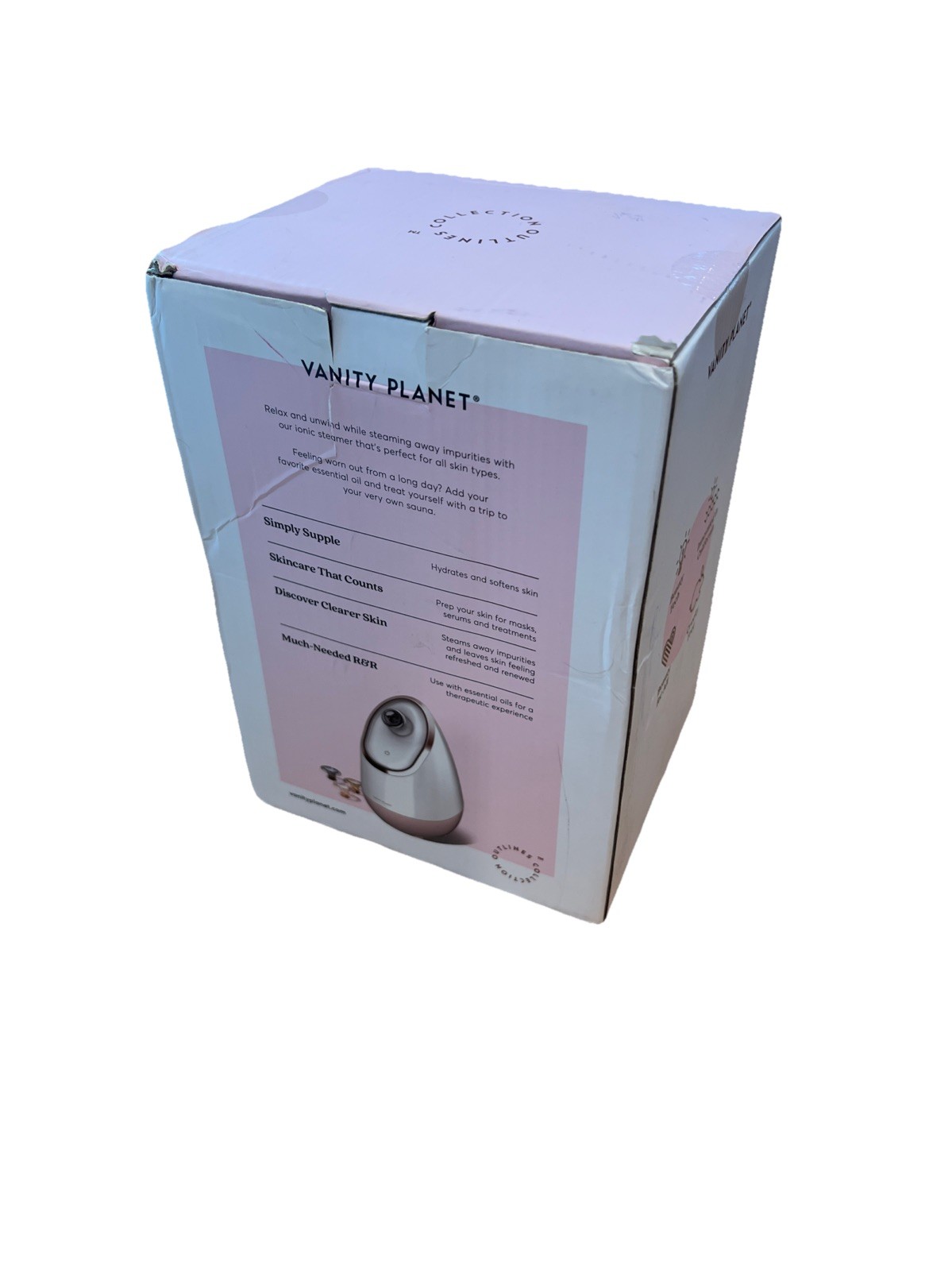 Vanity Planet Facial Steamer Cleanse Hydrate Softens Skin VNT06112