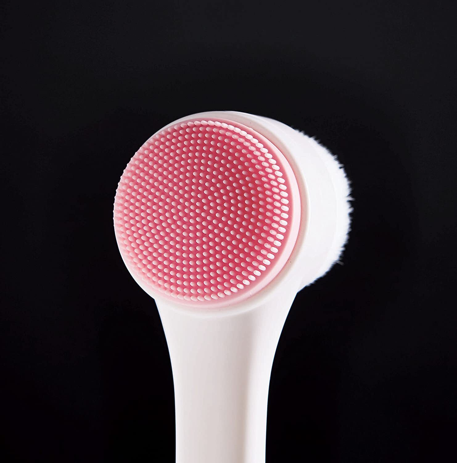 Cleansing Facial Brush 2-in-1 Face Brush Silicone Facial Scrubber Manual Dual