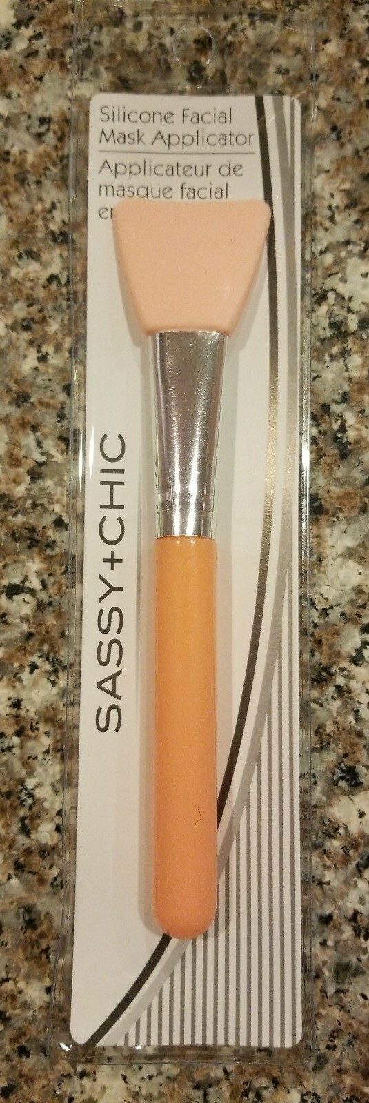 SASSY + CHIC Silicone Facial Mask Applicator Pink Peach Tangerine NEW Beauty