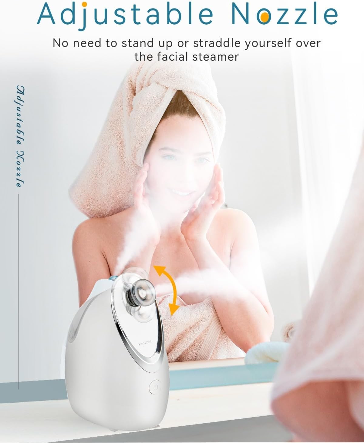 Professional Ionic Facial Steamer – Deep Clean & Hydrate with Headband & Tools