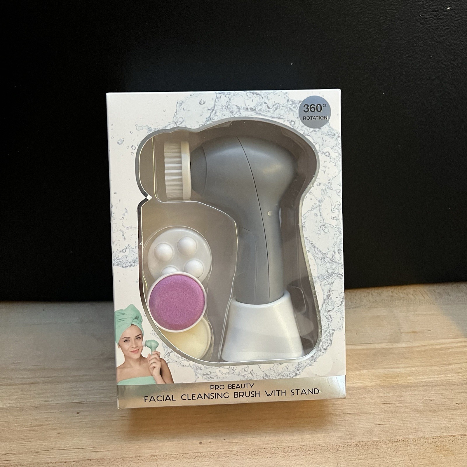Pro Beauty Facial Cleansing Brush With Stand