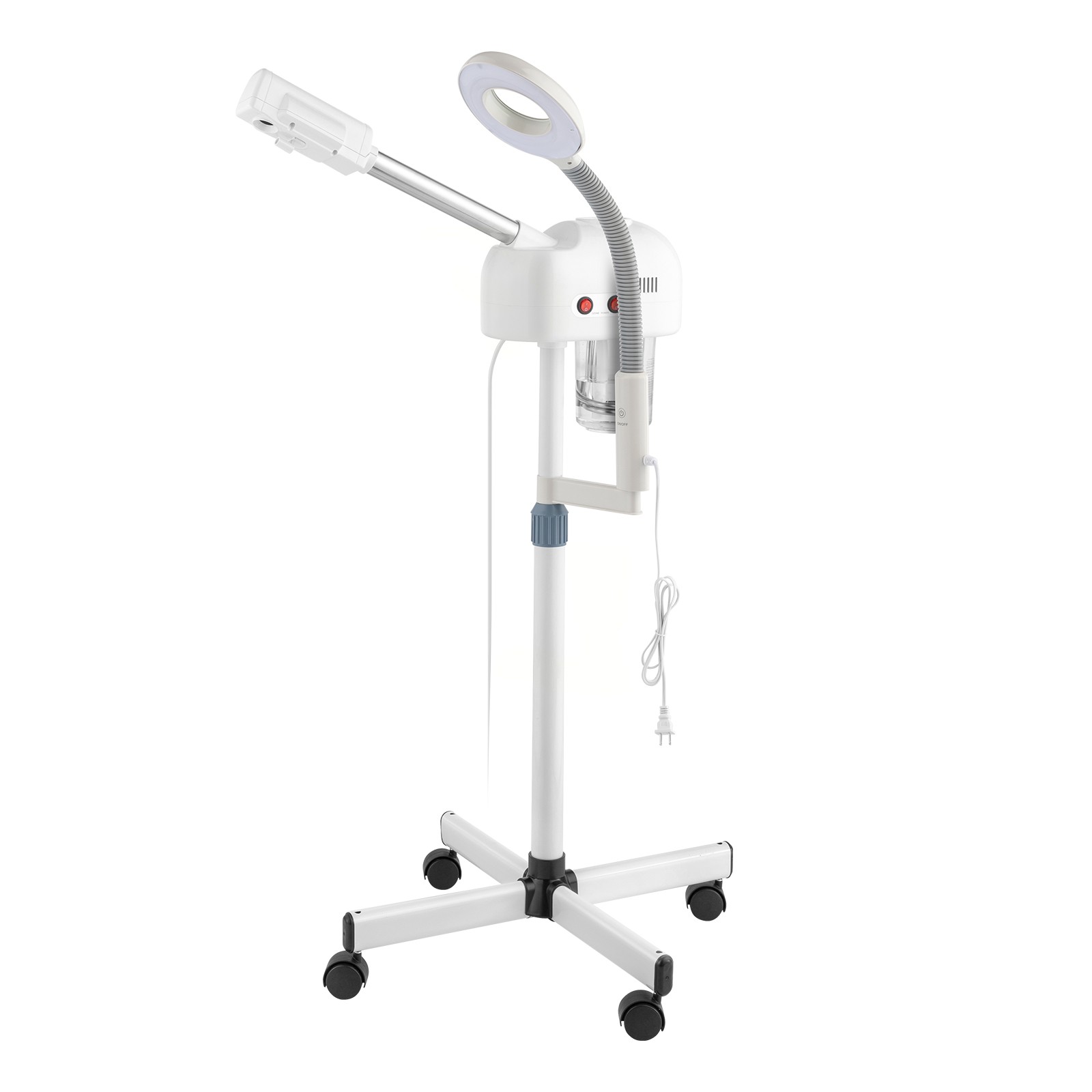 2 in 1 Professional Facial Steamer with 3X Magnifying Lamp for Home Salon Deep