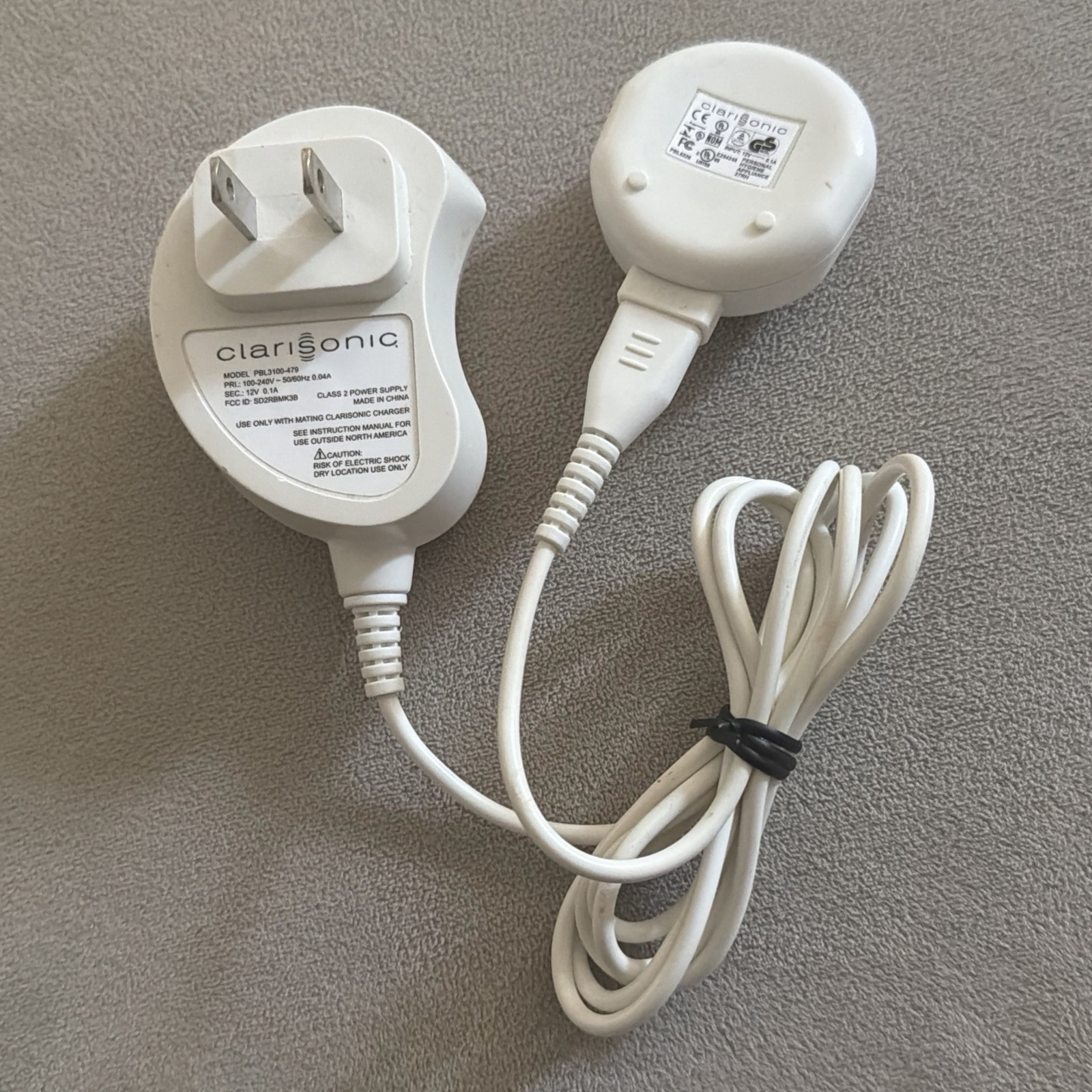 Genuine Clarisonic Mia 1 Mia 2 Power AC Adapter Charger 12V 0.1A PBL3100-479