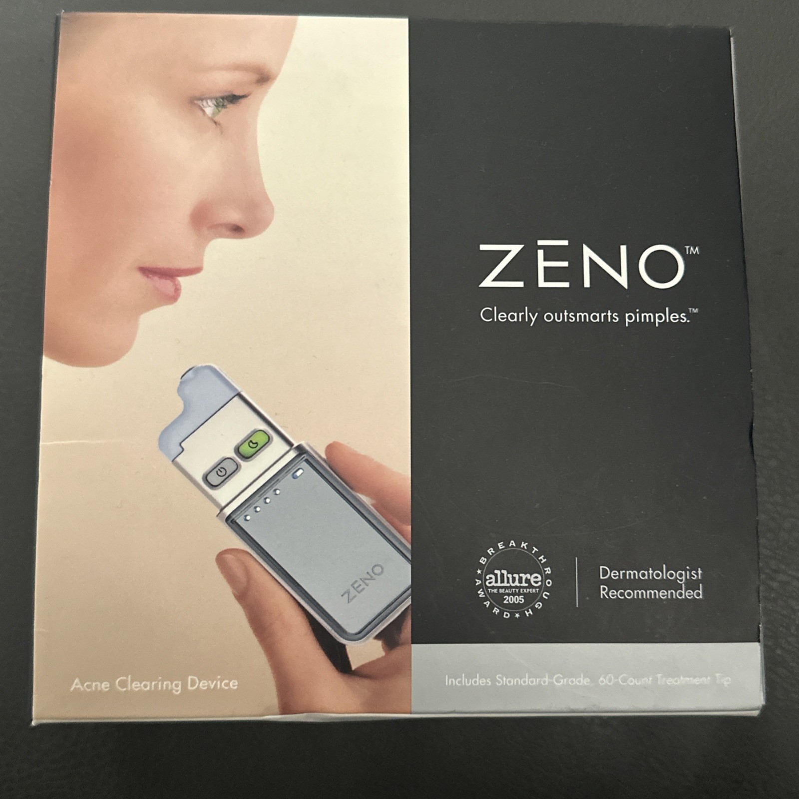 Zeno pro acne clearing DEVICE With Case And Charger For Parts Only Does Not Work