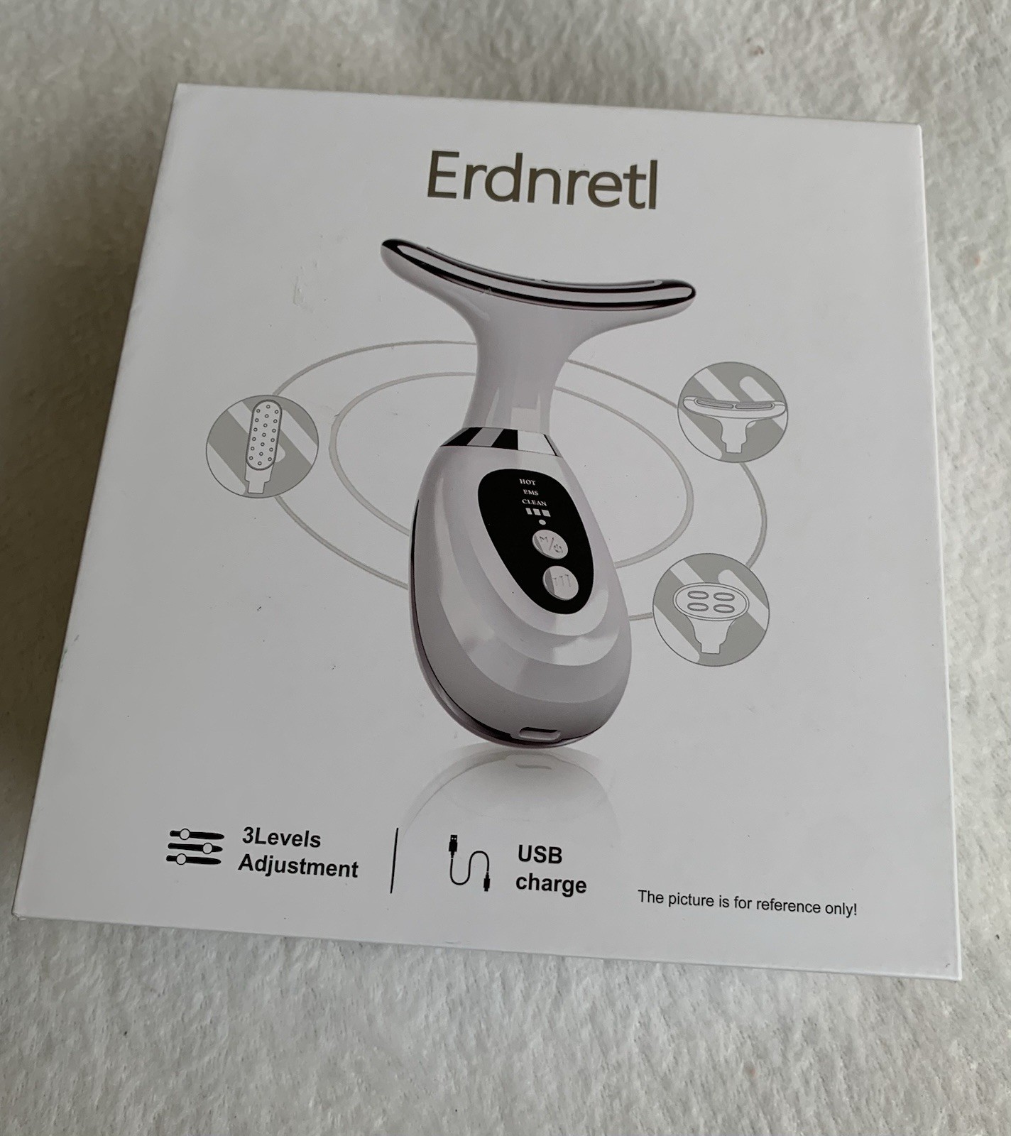 Erdnretl Face Lift Machine 3 Levels Adjustment USB Charge Facial Device