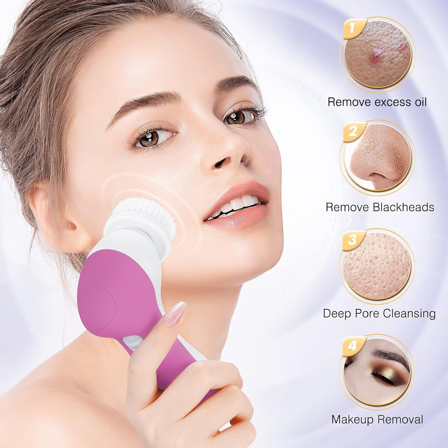 Silicone Face Brush with Automatic Operation – Perfect for Every Skin Concern