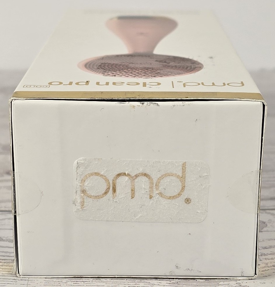 PMD Clean Pro Gold Smart Facial Cleansing Device Rose 24K Gold Heat New B10