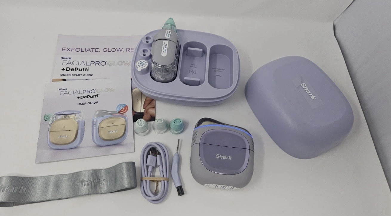 Shark FacialPro Glow At Home Hydro-Powered Facial System Lilac FH320PL