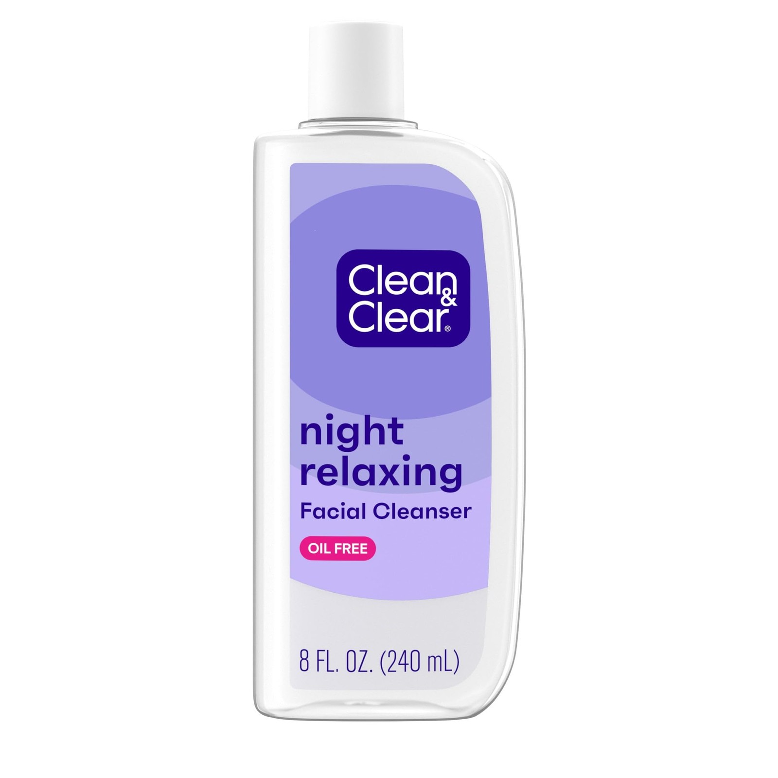 Clean & Clear Night Relaxing Deep Cleaning Face 8 Fl Oz (Pack of 1), BLUE