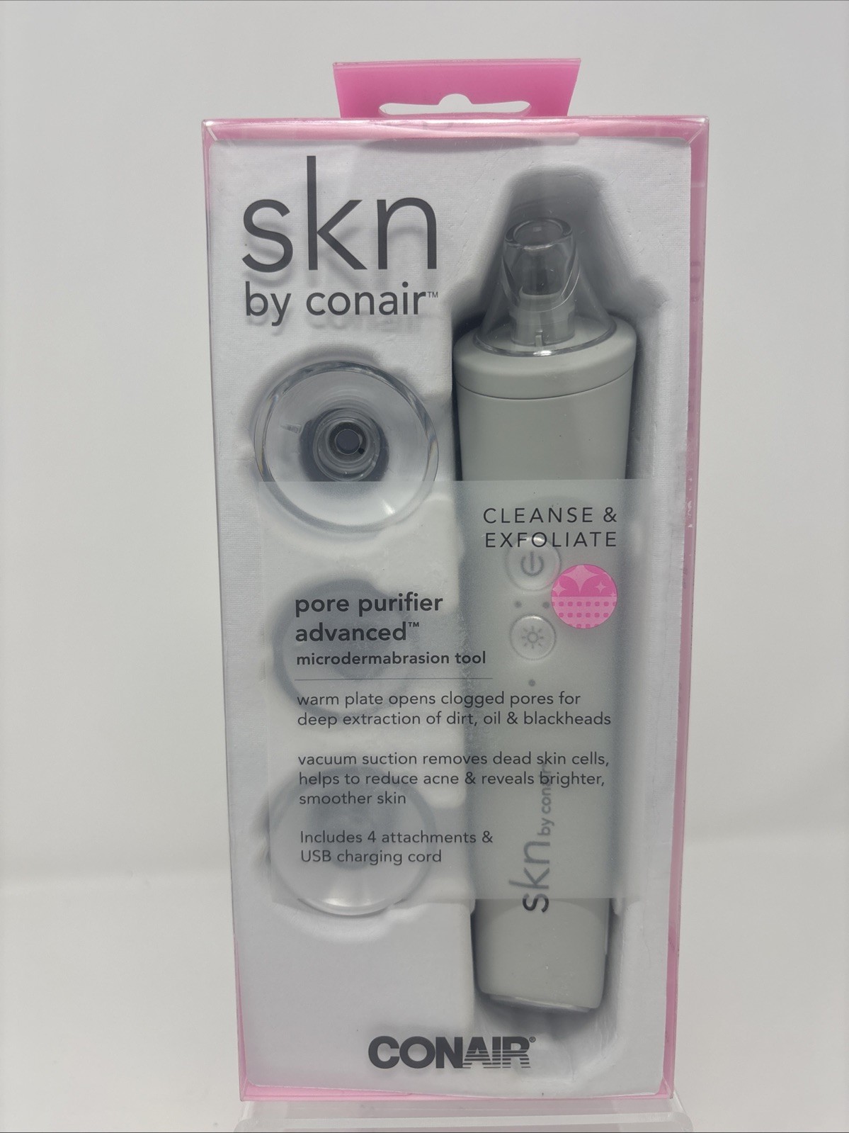 Skn By Conair Pore Purifier Advance, Cleanse & Exfoliate Microdermabrasion NIB