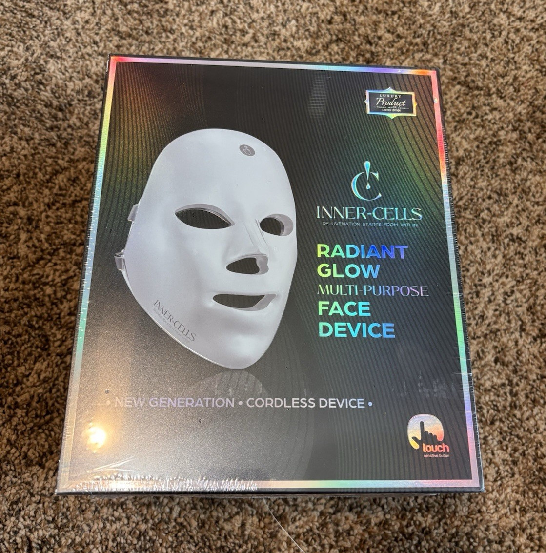 INNER-CELLS Radiant Glow Multi-Purpose Facial Mask Device Cordless White
