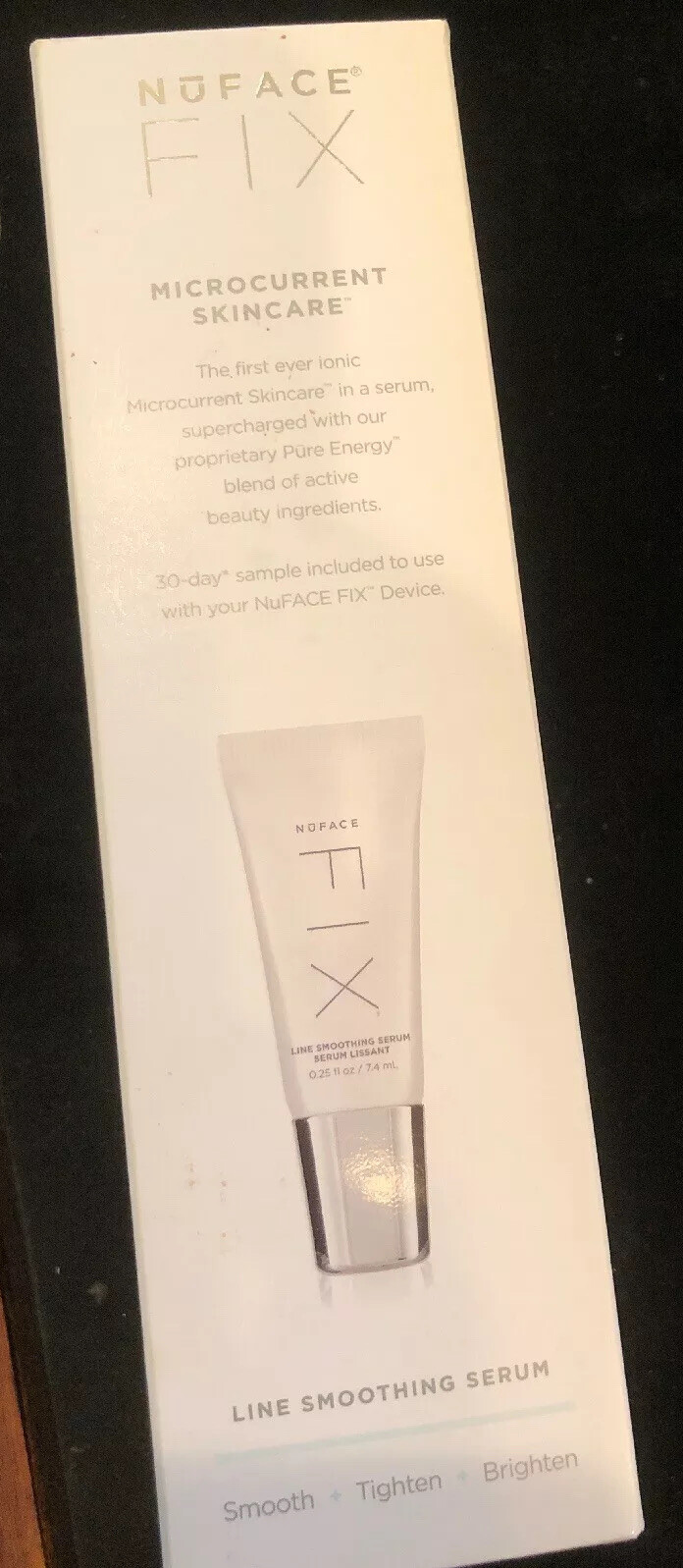 NuFace Fix Line Smoothing Device + .25-Oz. Size Fix Serum – WHITE NIB FAST SHIP