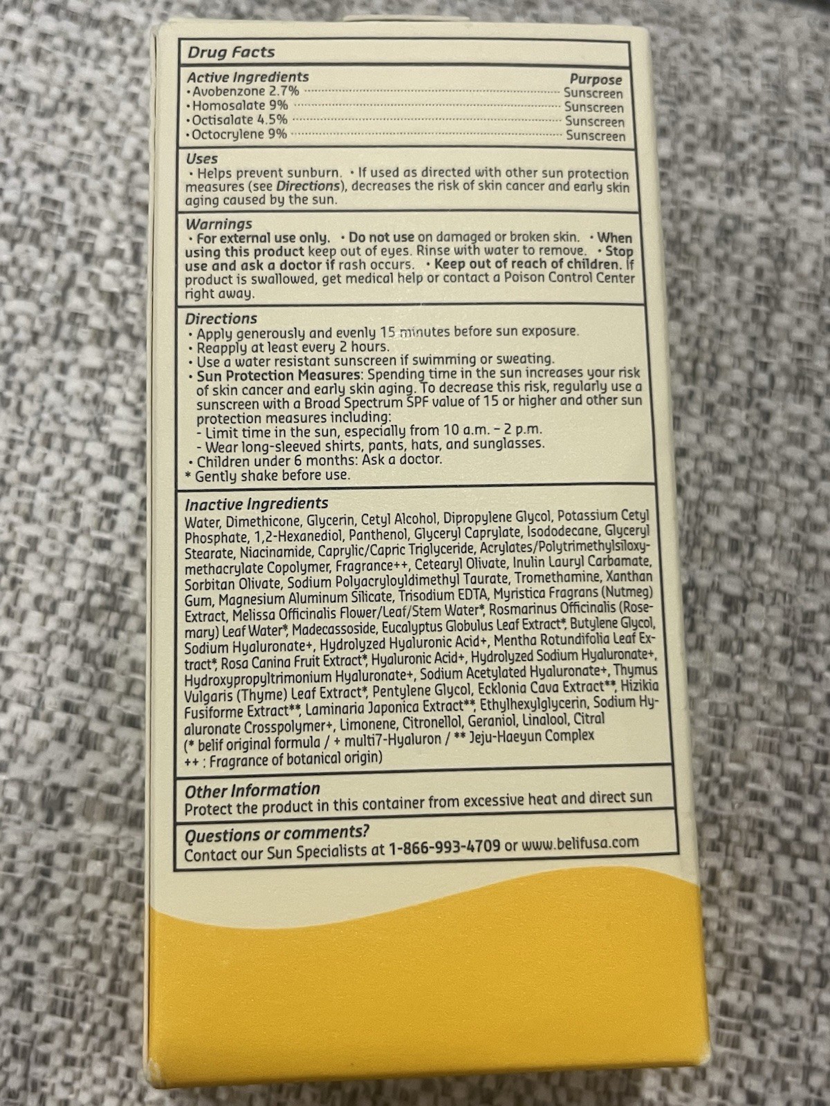 NIB belif Dew Guard Milky Sun Serum Sunscreen SPF 40 – 1.69 Fl Oz Exp 11/2026