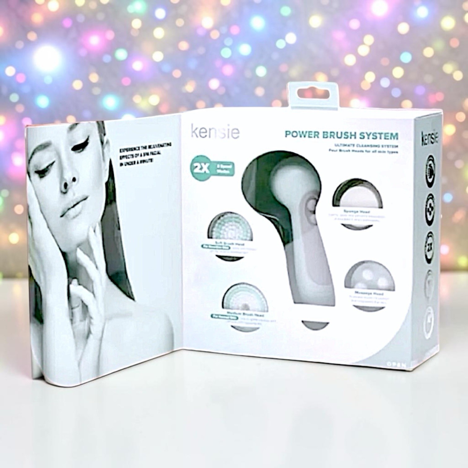 Kensie Beauty – Power Brush Set in Seafoam Brand New in Box MSRP $49.99
