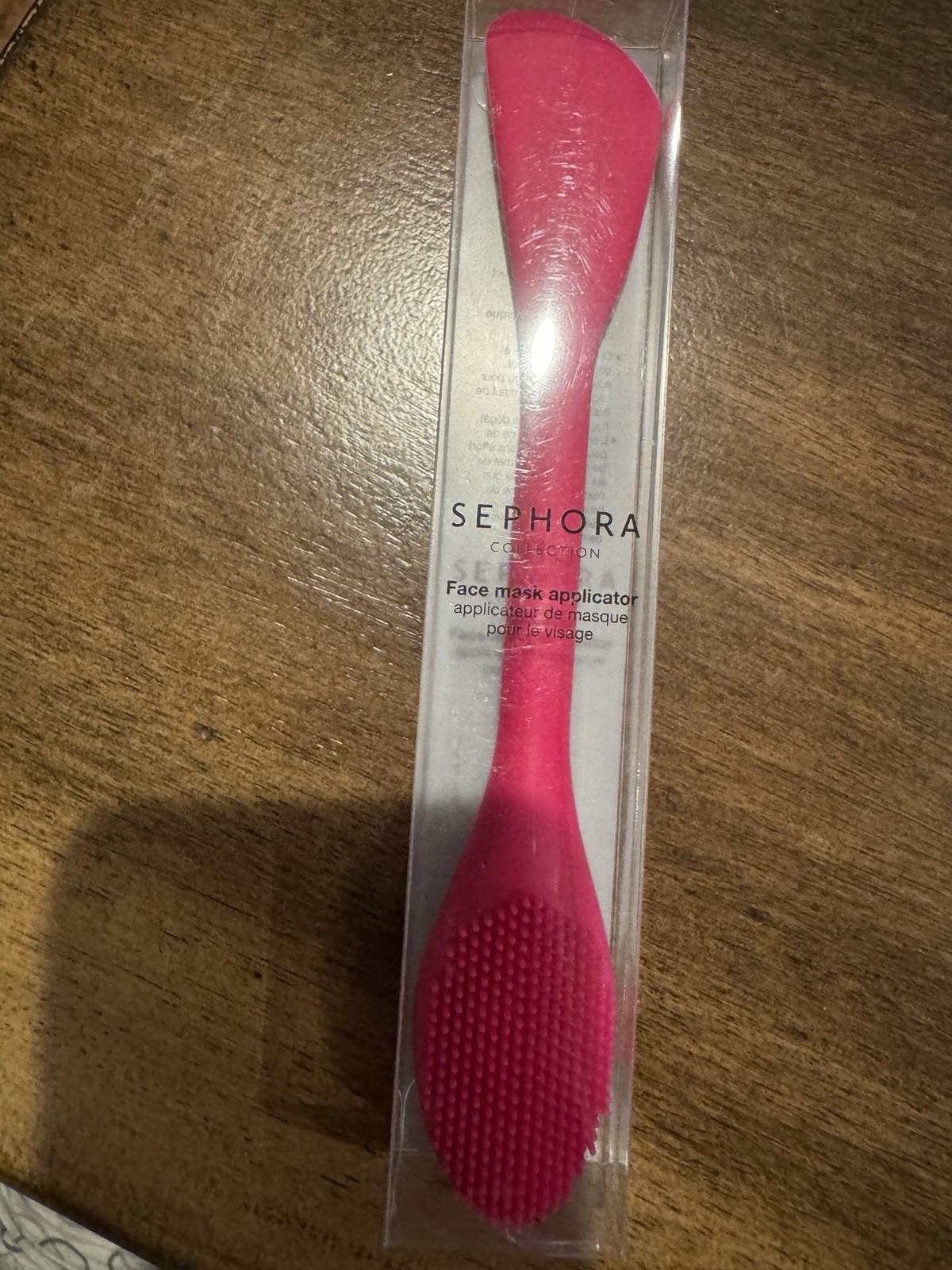 Sephora Collection Face Mask Applicator Brush Red Silicone Remove Paddle NIB