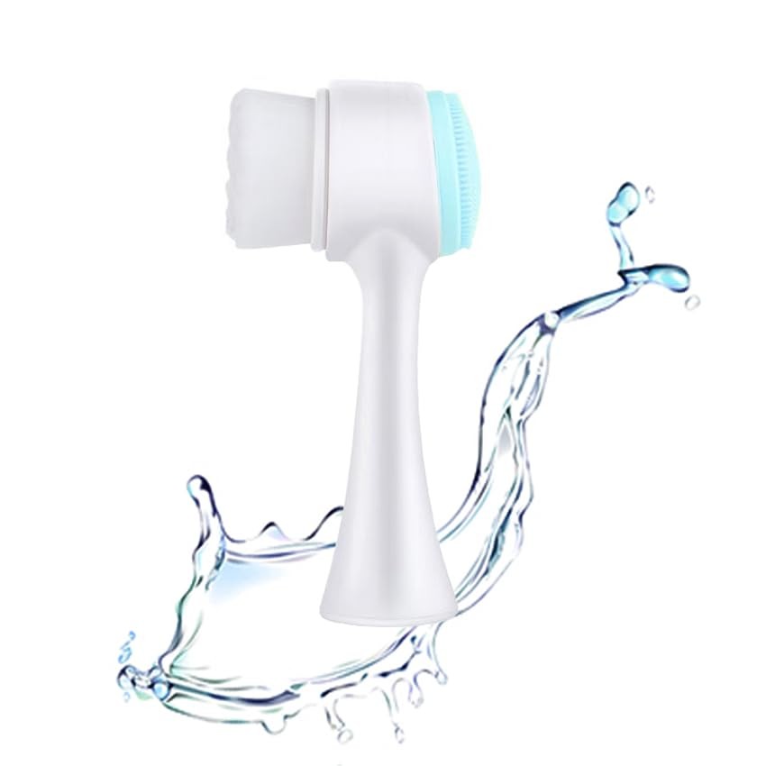 Facial Cleansing Brush 2 in 1Double-Sided Manual Cleaning Gold