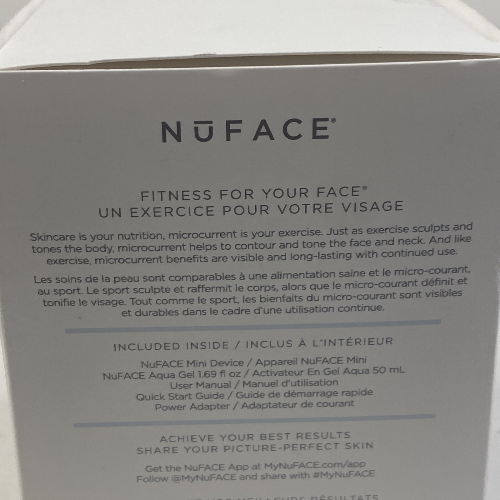 NUFACE MINI Petite Facial Toning Device SEALED with Aqua Gel Activator Included