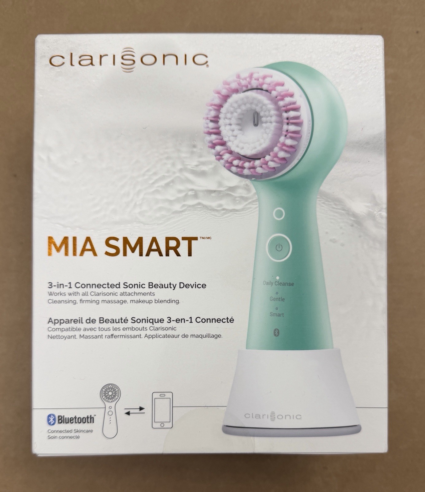 NEW Clarisonic Mia Smart 3-in-1 Connected Sonic Beauty Device in Mint SHIPS ASAP