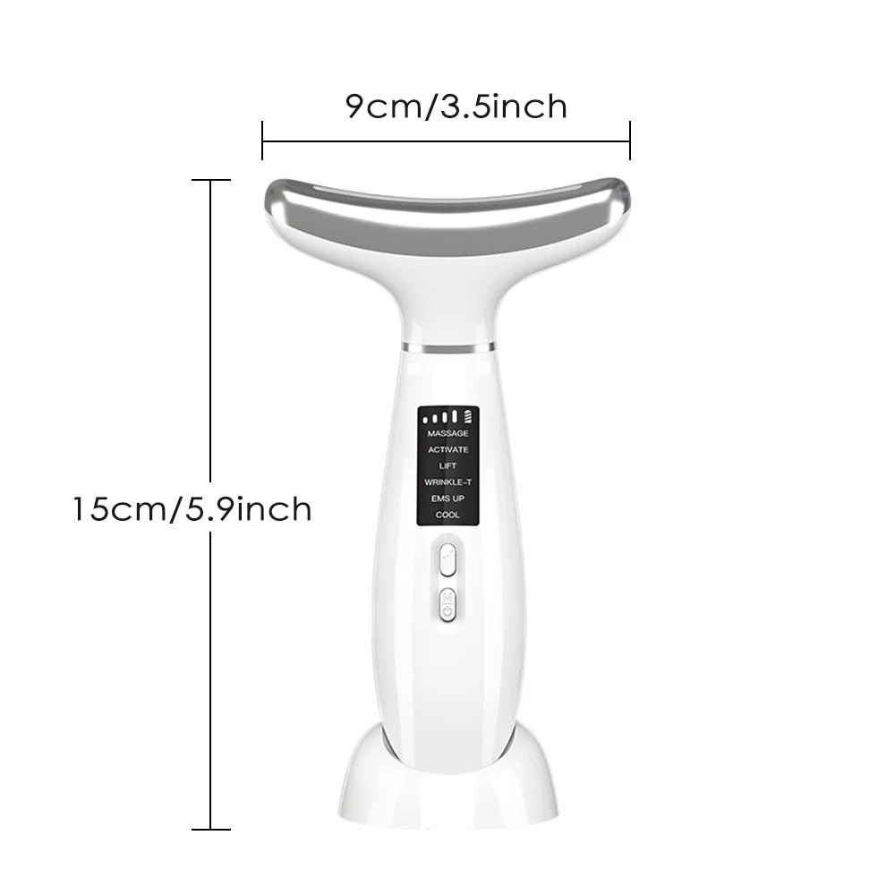Facial and Neck Beauty Device, Skin Care Face Massager, Multifunctional 6 in 1 L