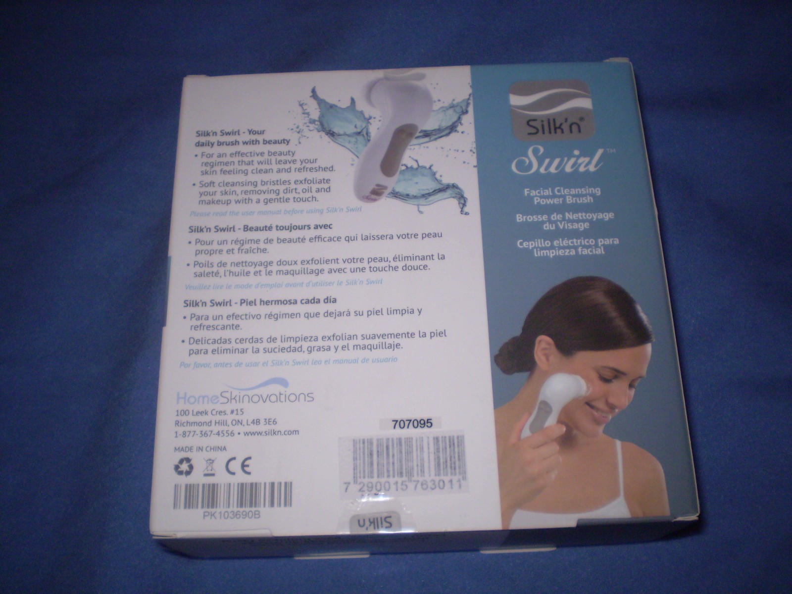 Silk’n Swirl Green Facial Cleansing Power Brush NEW Male or Female for ACNE