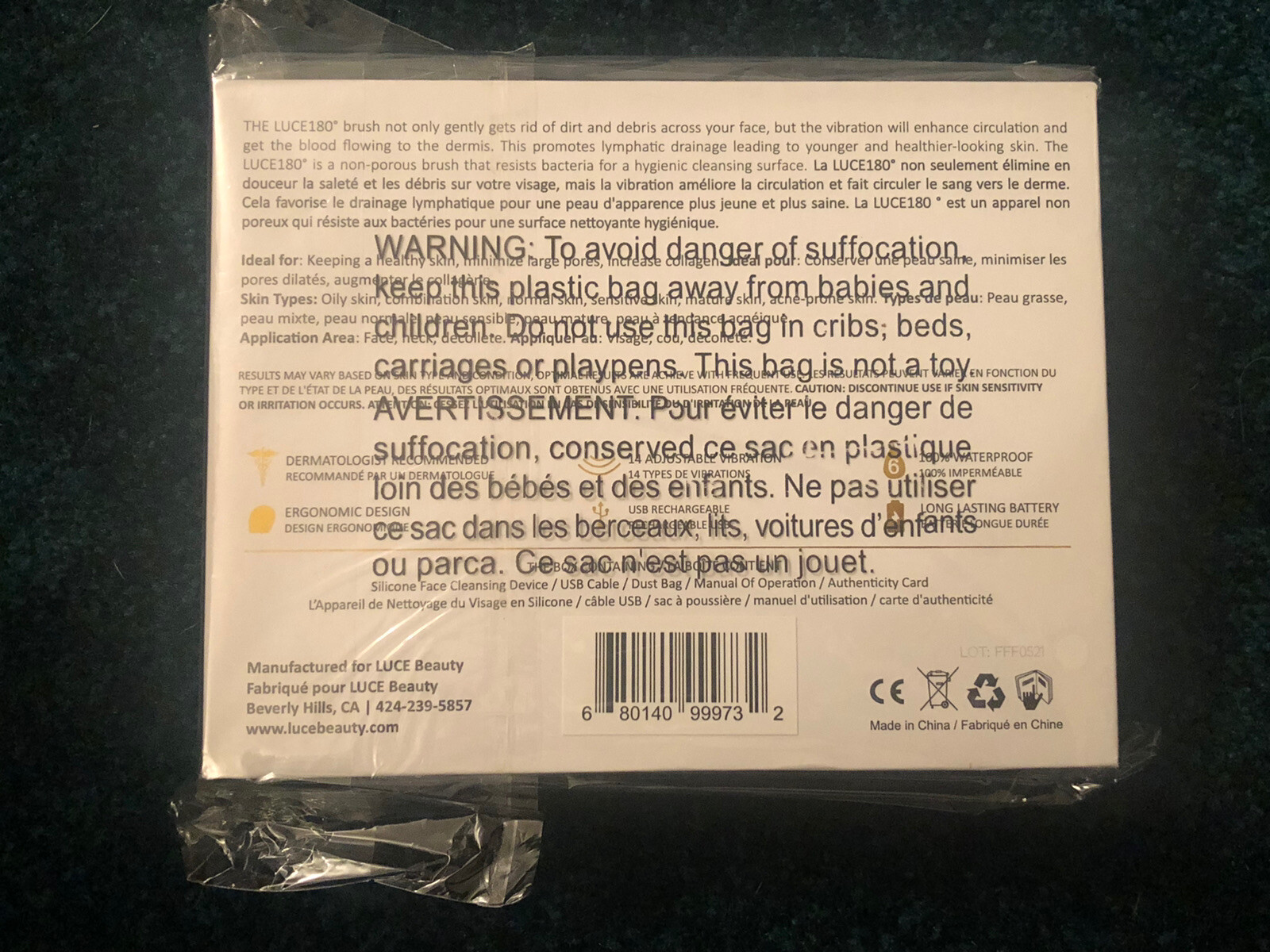 Luce Facial Cleanser Anti-Aging Device Black ~ Brand New in Box!! ❤️