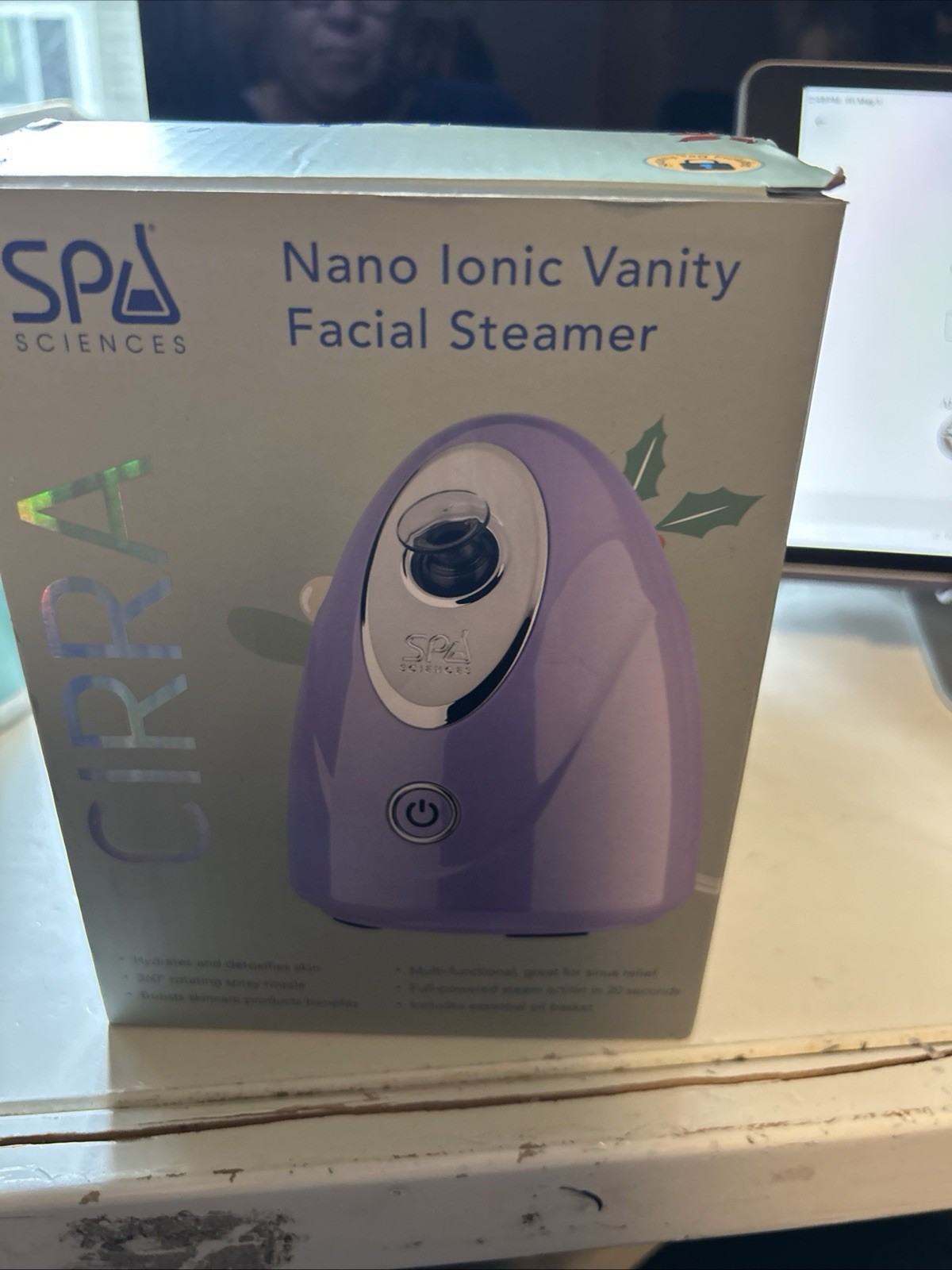 Spa Sciences CIRRA Nano Ionic Vanity Facial Steamer Holidat Exclusive