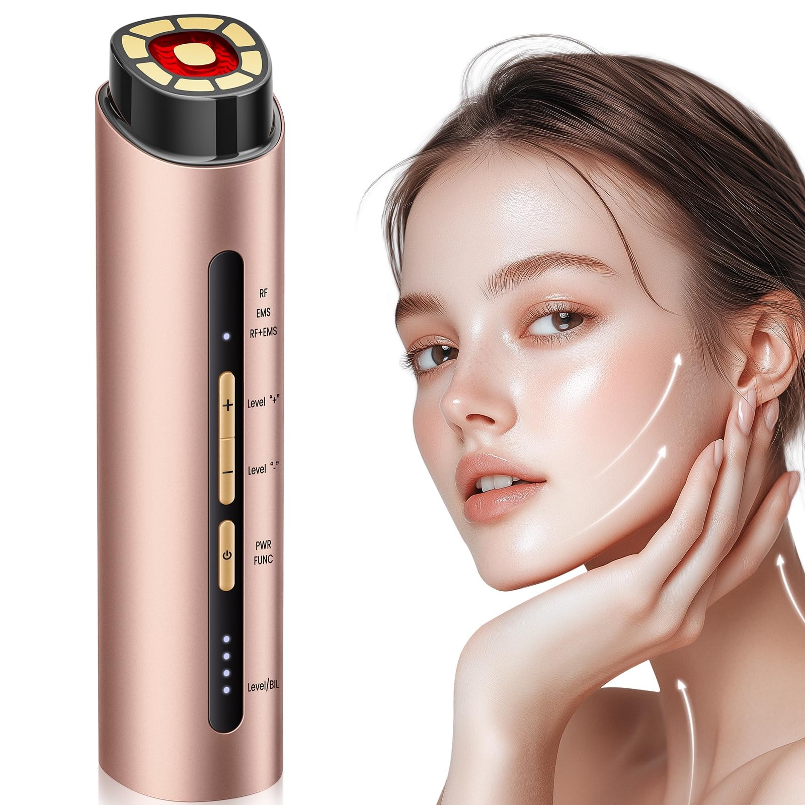 AAZW Facial Device, 3 Modes Red Light for Face and Neck, Skin Care Massager