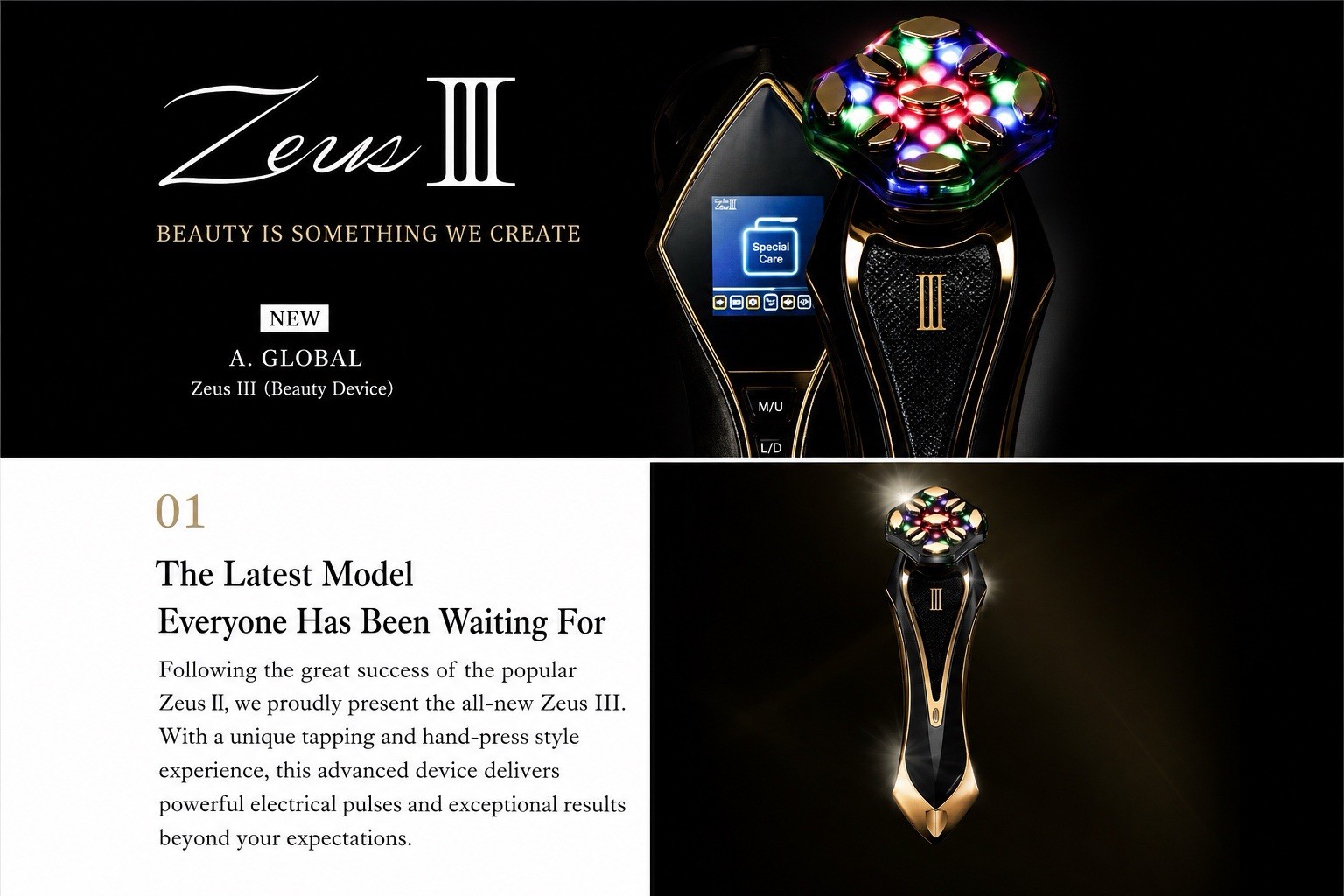 Dr.Arrivo Zeus III ARTISTIC&CO. All-in-one Beauty Equipment Device AUTH new