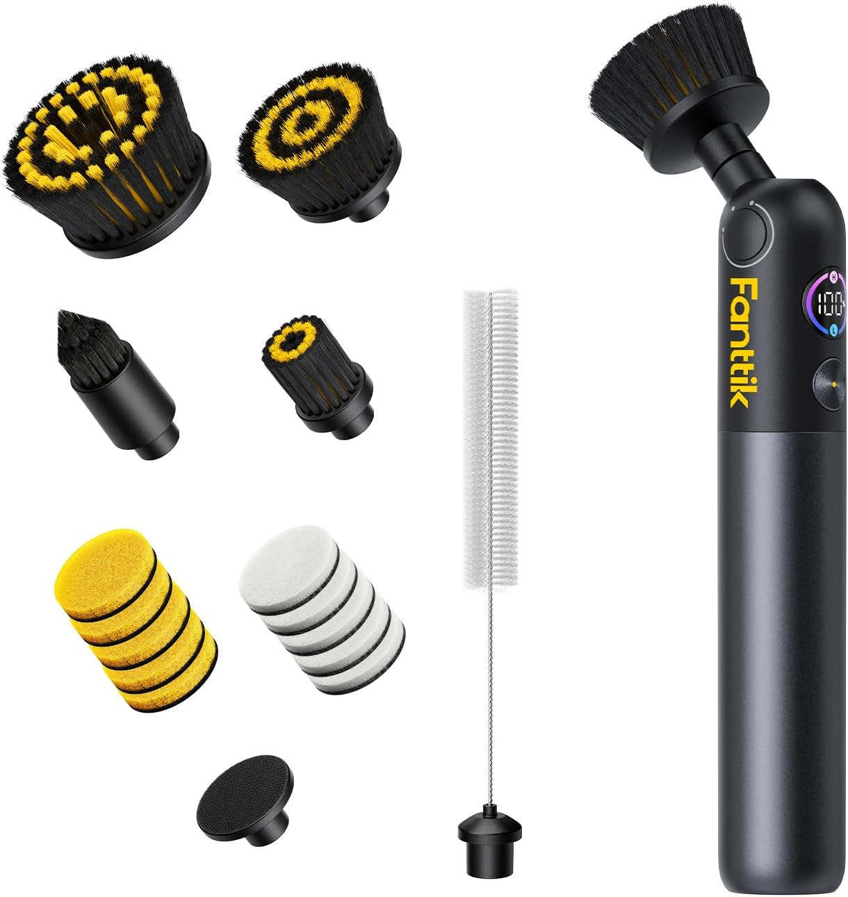 FLIP G10 NANO HOMECARE CORDLESS ELECTRIC SPIN SCRUBBER, 360° HIGH-TORQUE