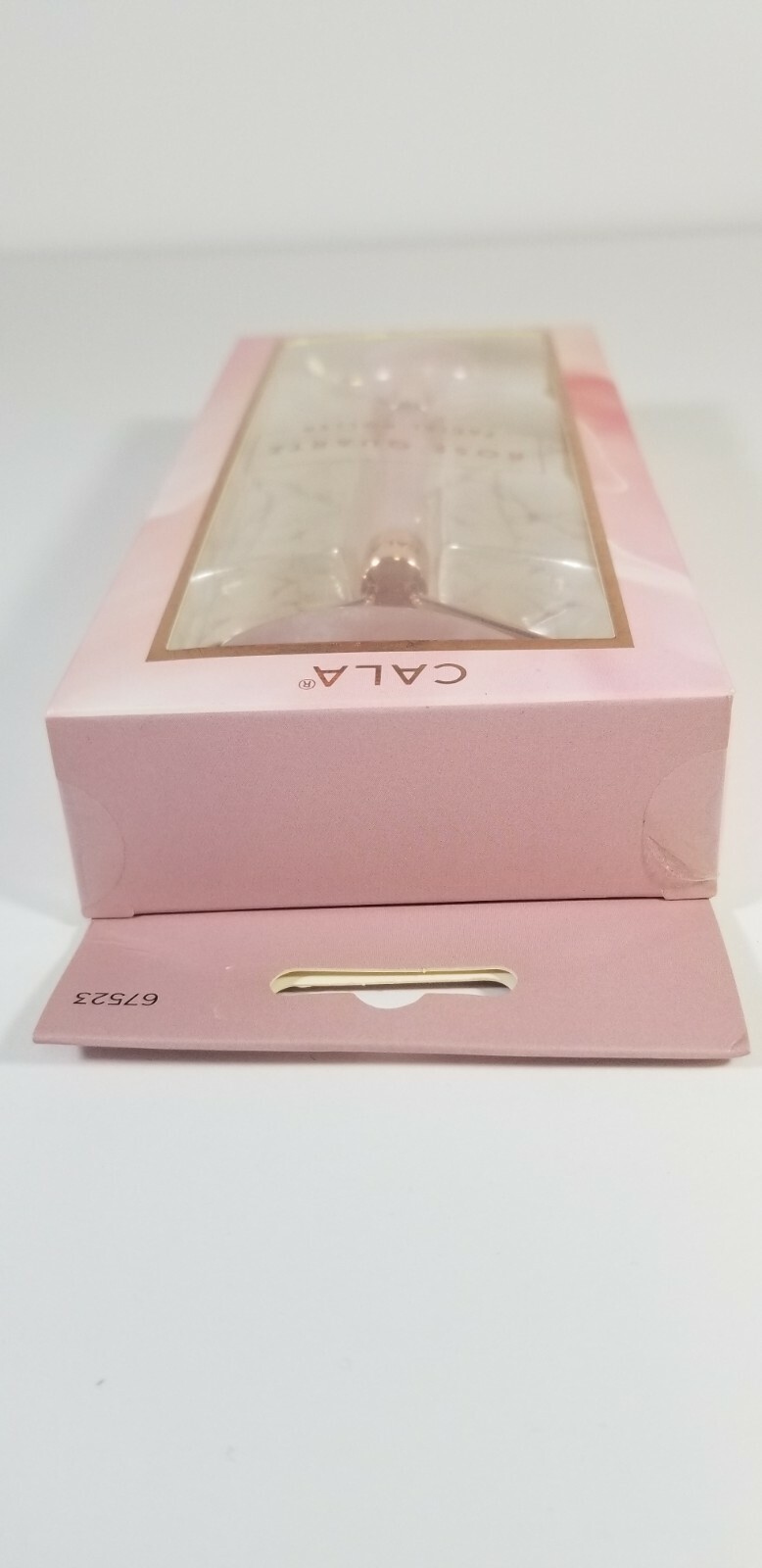 Cala Rose Quartz Facial Roller Reduce Eye Puffy Dark Circle Bags Stress Firm