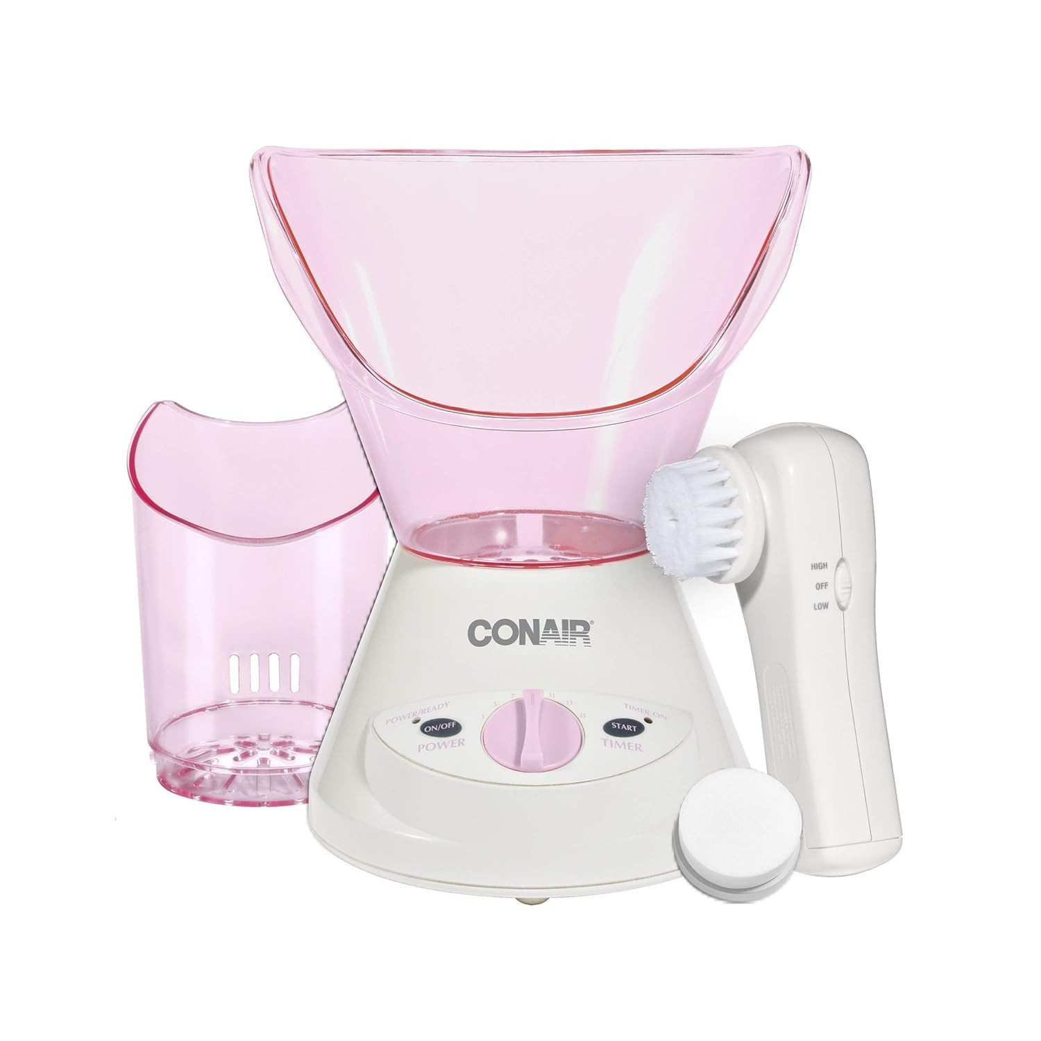 True Glow by Gentle Mist Moisturizing Facial Steamer with Cleansing Brush