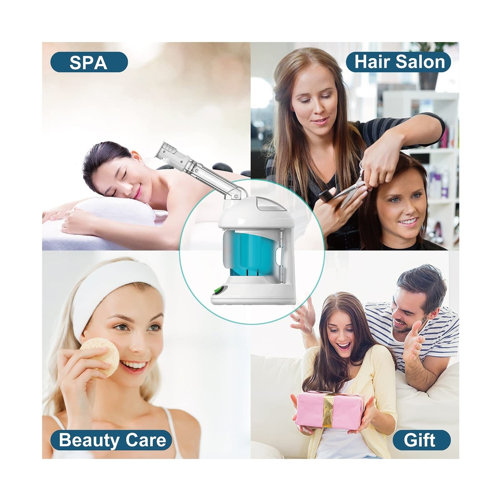 KINLITO Facial Steamer – Ozone Steamer with 360° Rotatable Arm – 40 Min Ste